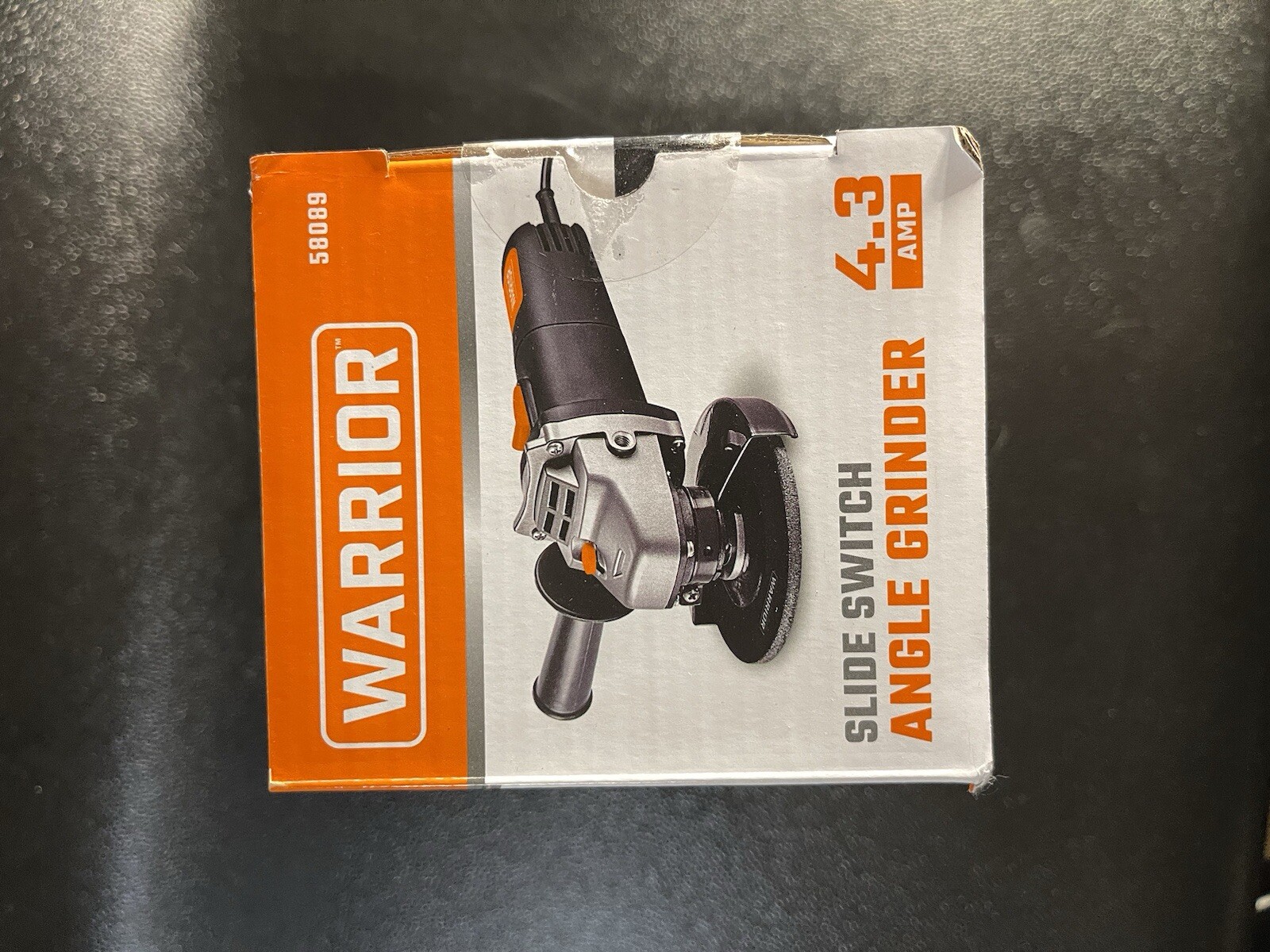 Warrior 4.3 AMP Slide Switch Angle Grinder Hercules Combination Wheel Included