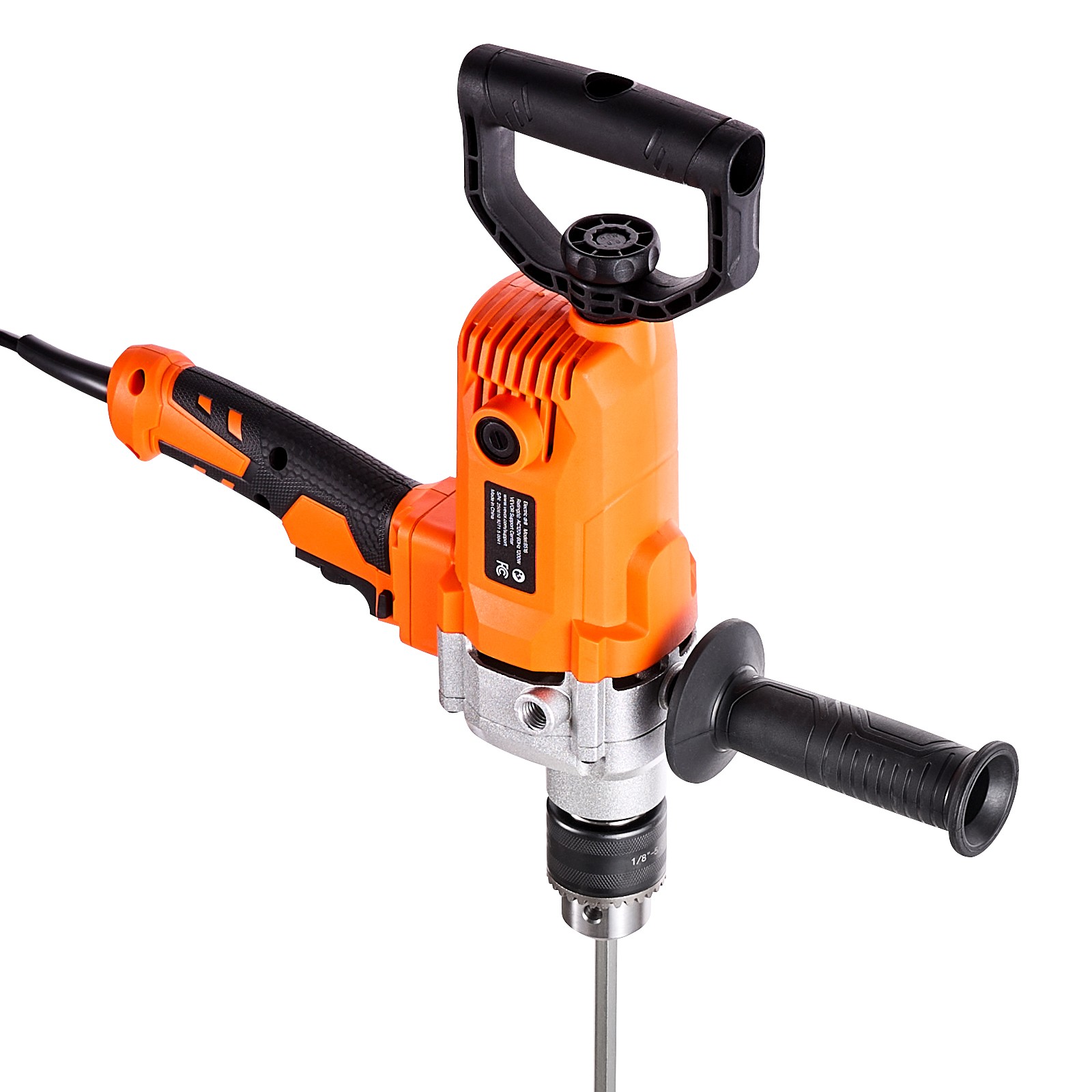 VEVOR Drill Mixer 1200W 0-750RPM Corded Electric Drill Mixers Set Concrete Mixer