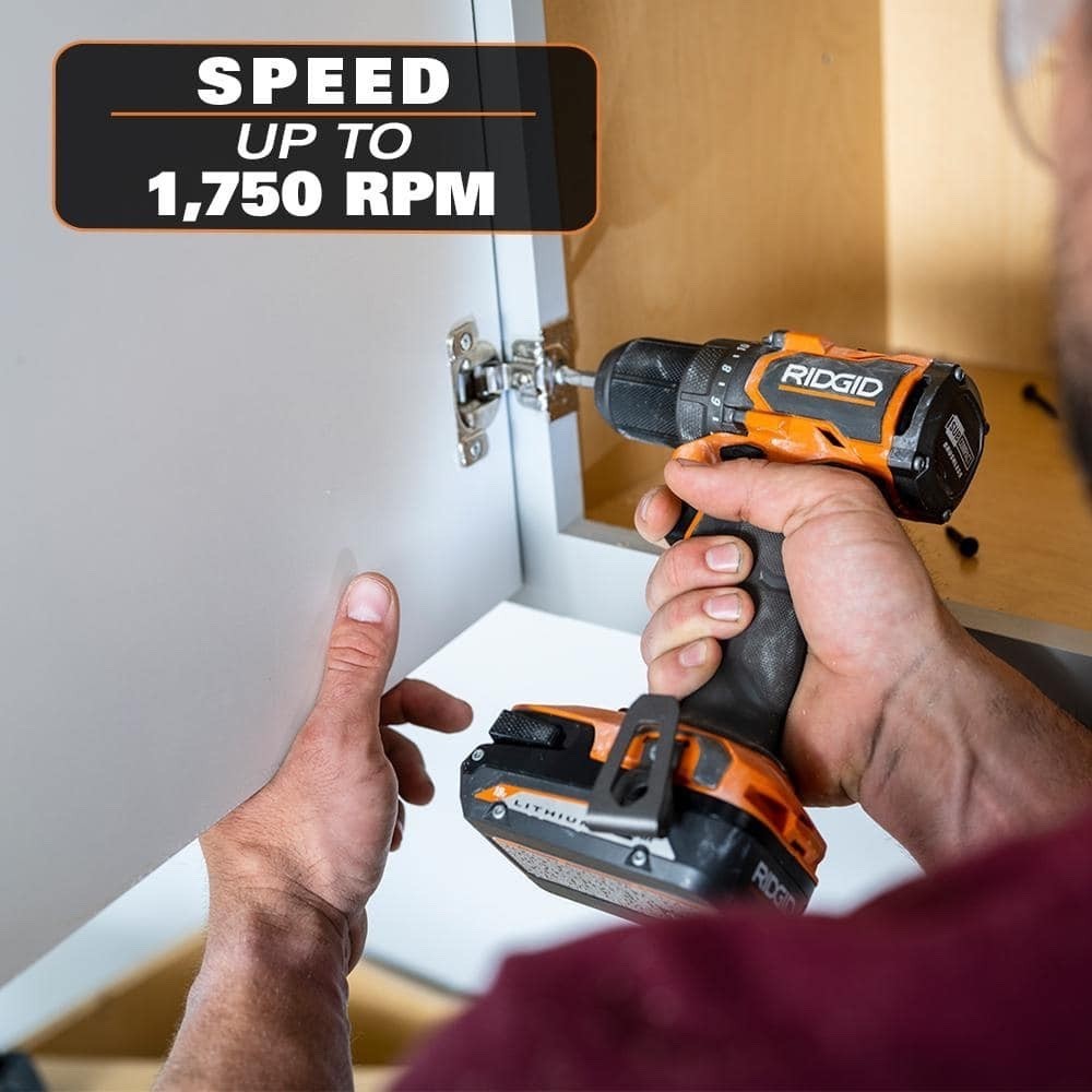 RIDGID 18V SubCompact Cordless Driver Kit – R87012K-648846096957