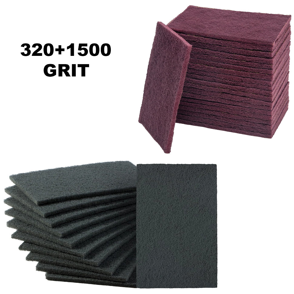 6&Prime; x 9&Prime; Scuff Pads, 5 Each Maroon General Purpose & 5 Each Gray Ultra Fine
