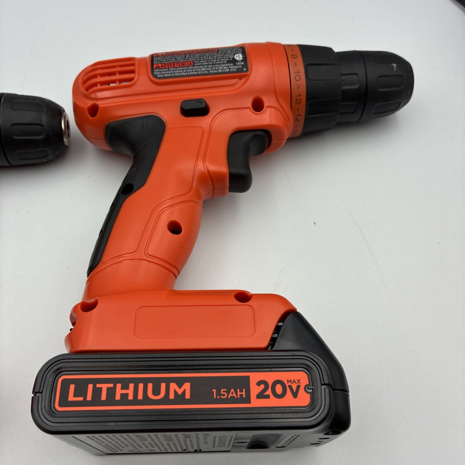 BLACK+DECKER 20V Cordless Drill/Driver Variable Speed – LD120 & BDCD8