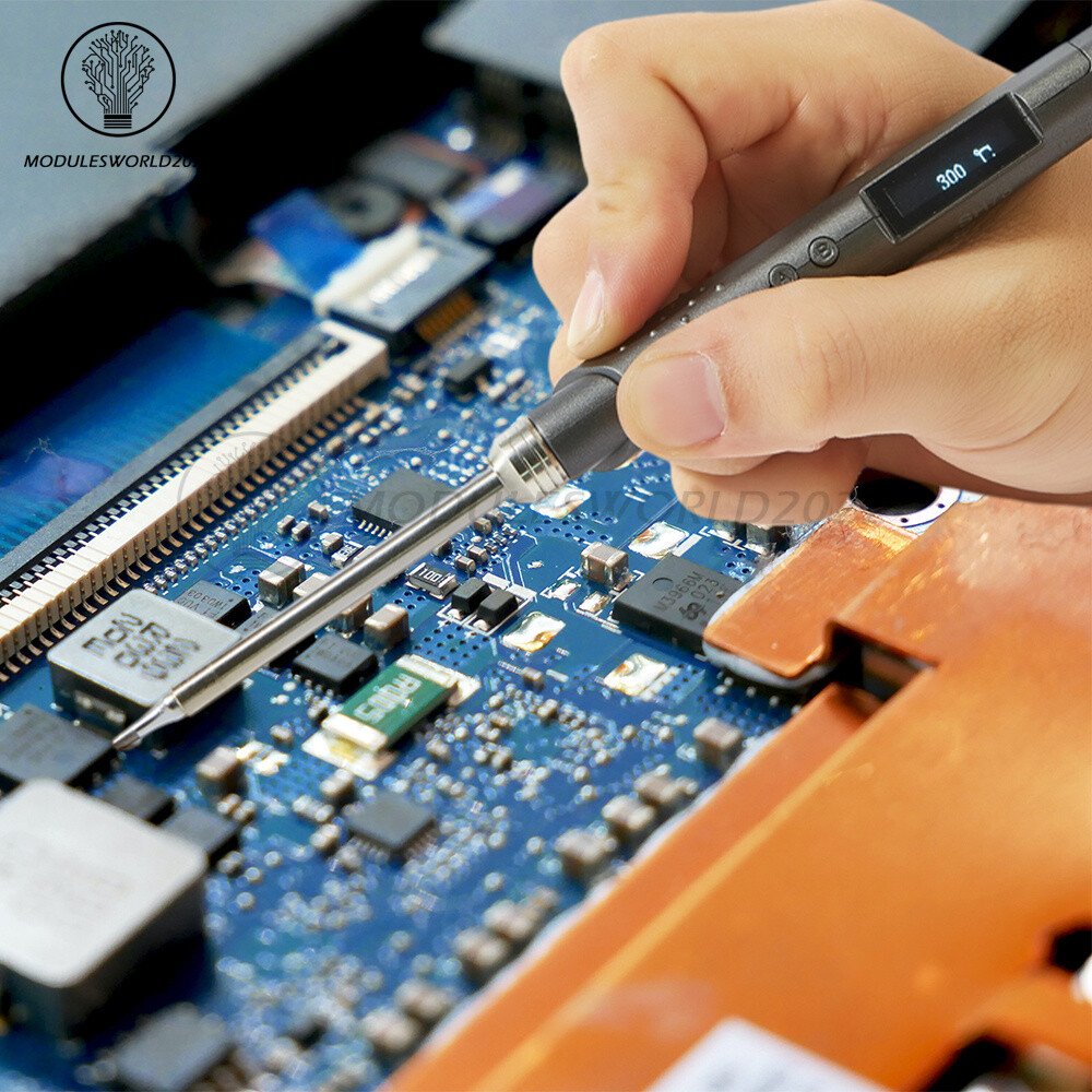 65W 12-24V SH73 Smart Electric Soldering Iron 100-400 ℃ OLED Digital Display