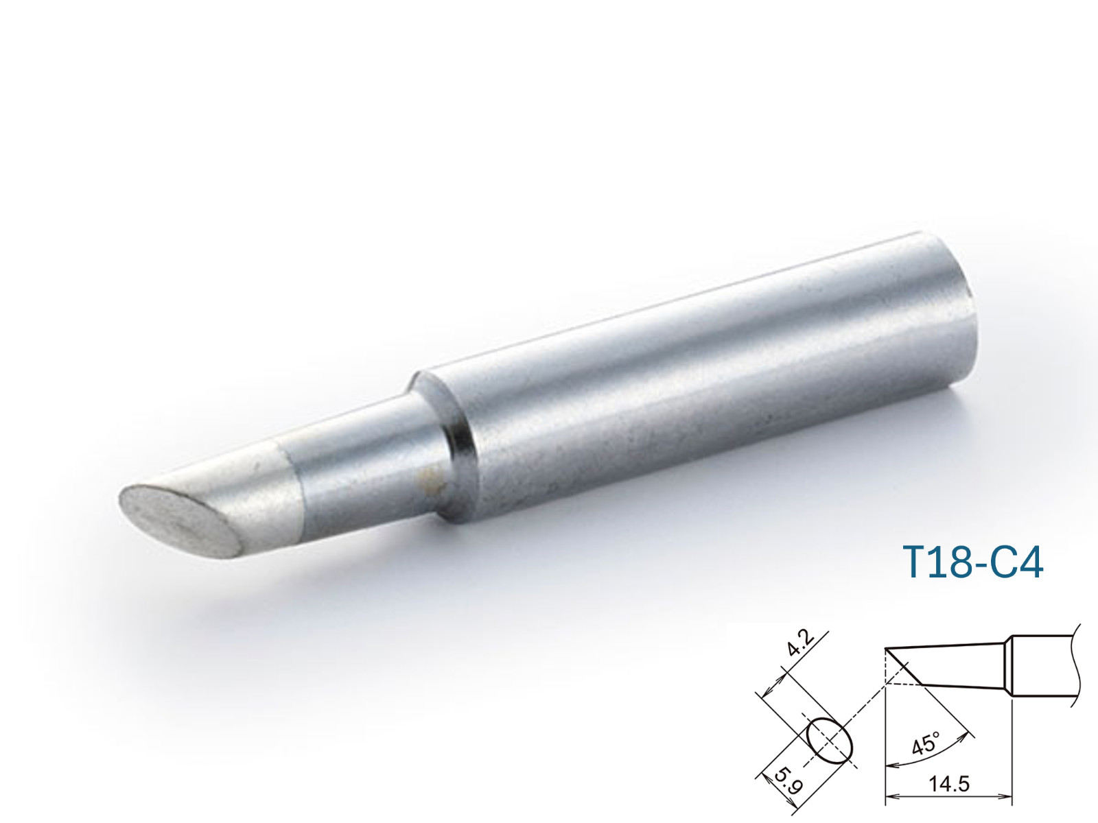 Hakko T18 Series C-Type Soldering Tip for FX-600/FX-8801, Choose from 15 pattern