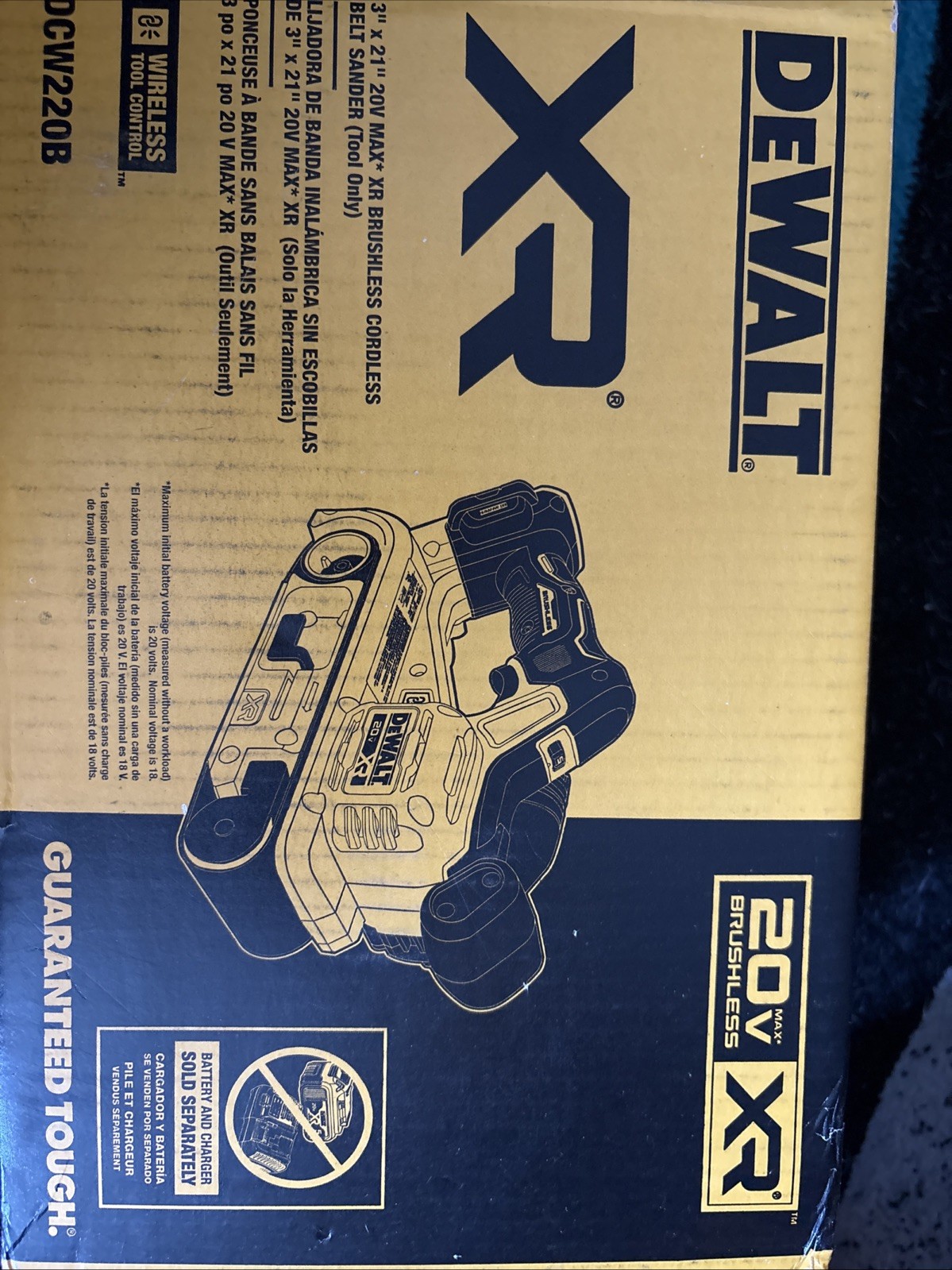DEWALT 20V MAX XR Belt Sander (Tool Only) – DCW220B