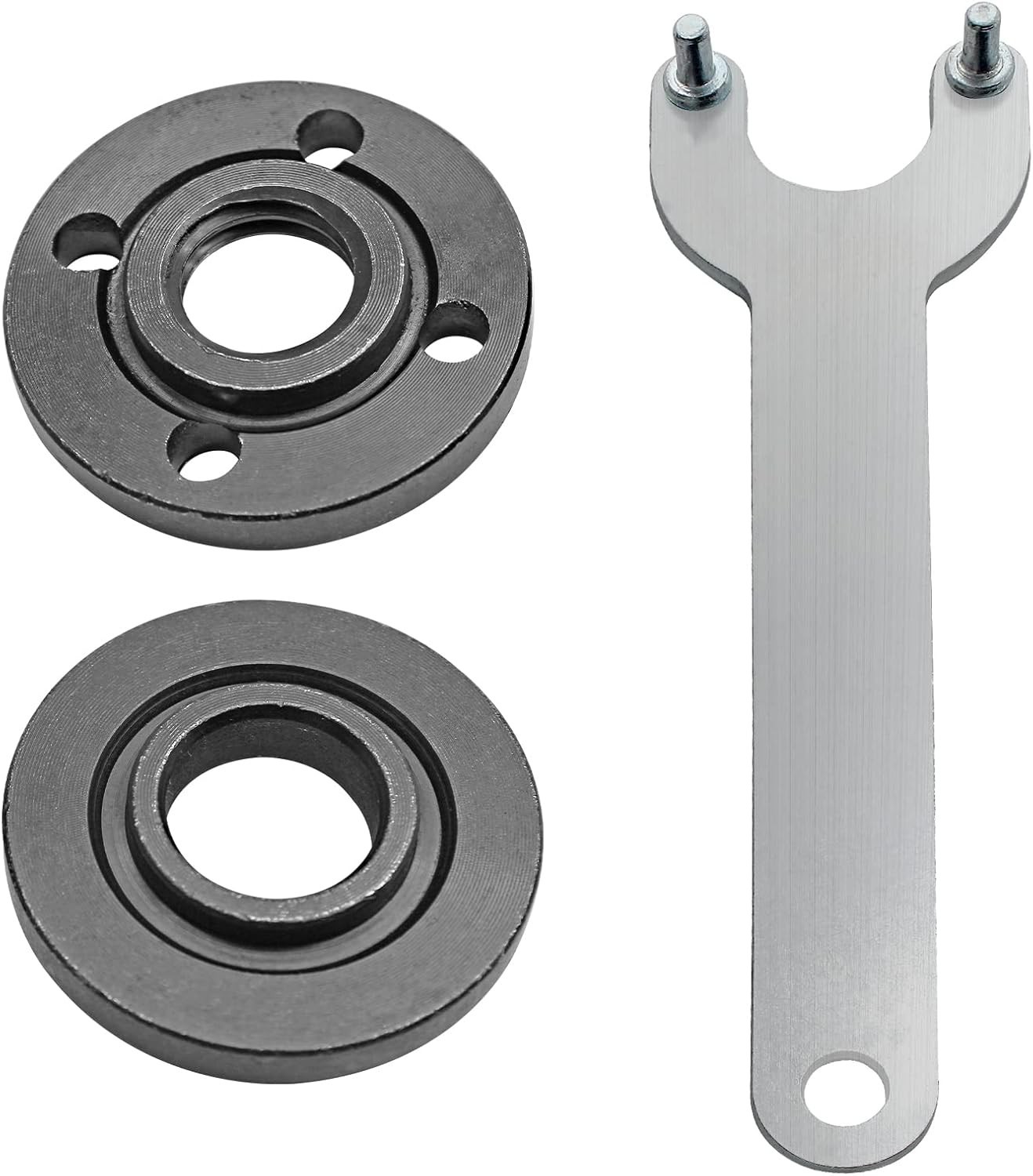 Durable Wrench and Lock Nuts Set for 4.5&Prime; and 5&Prime; Angle Grinders – 5/8-11 Size