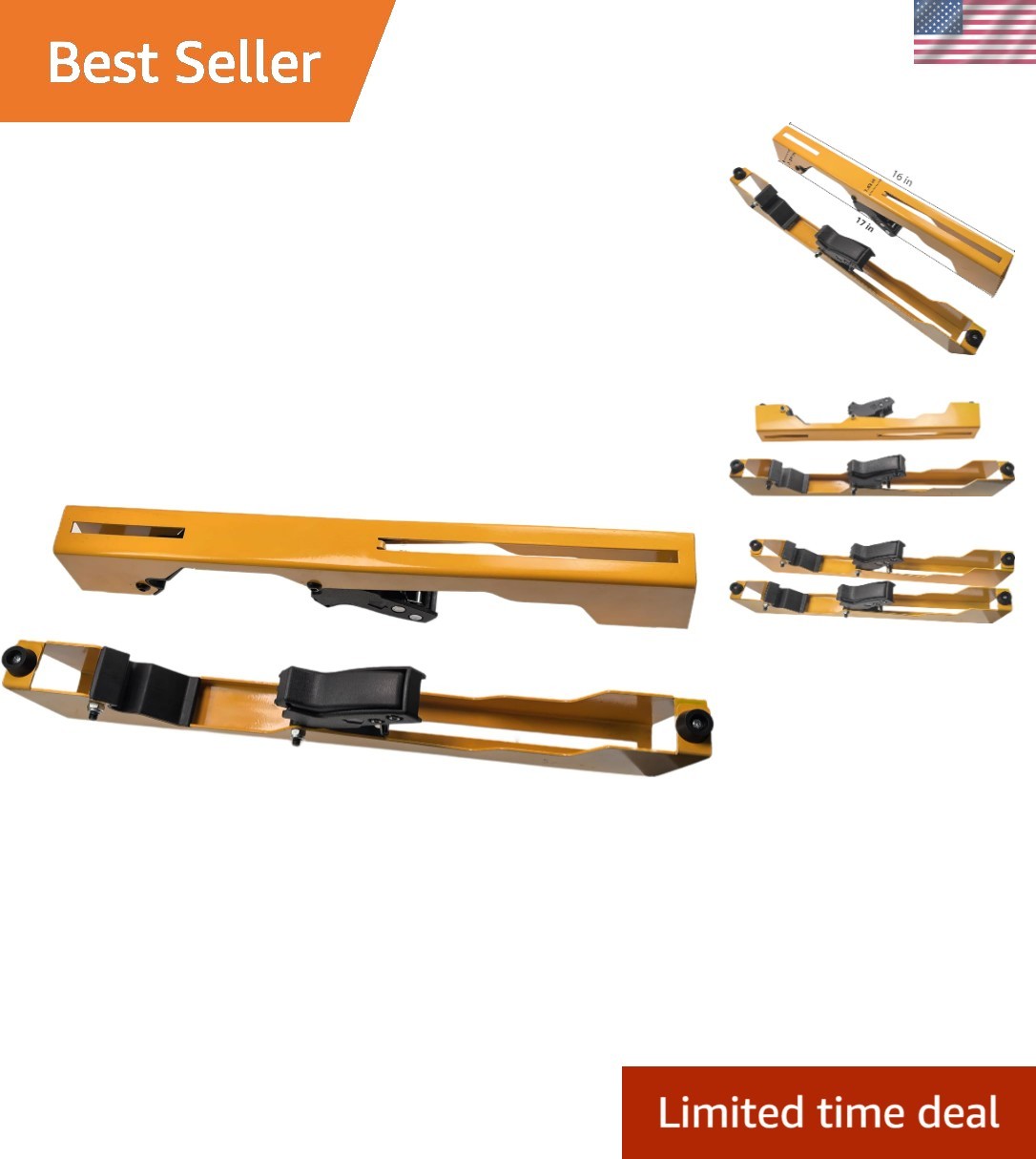 Quick Release Miter Saw Brackets | Non-Marring Feet for Safe Material Handling