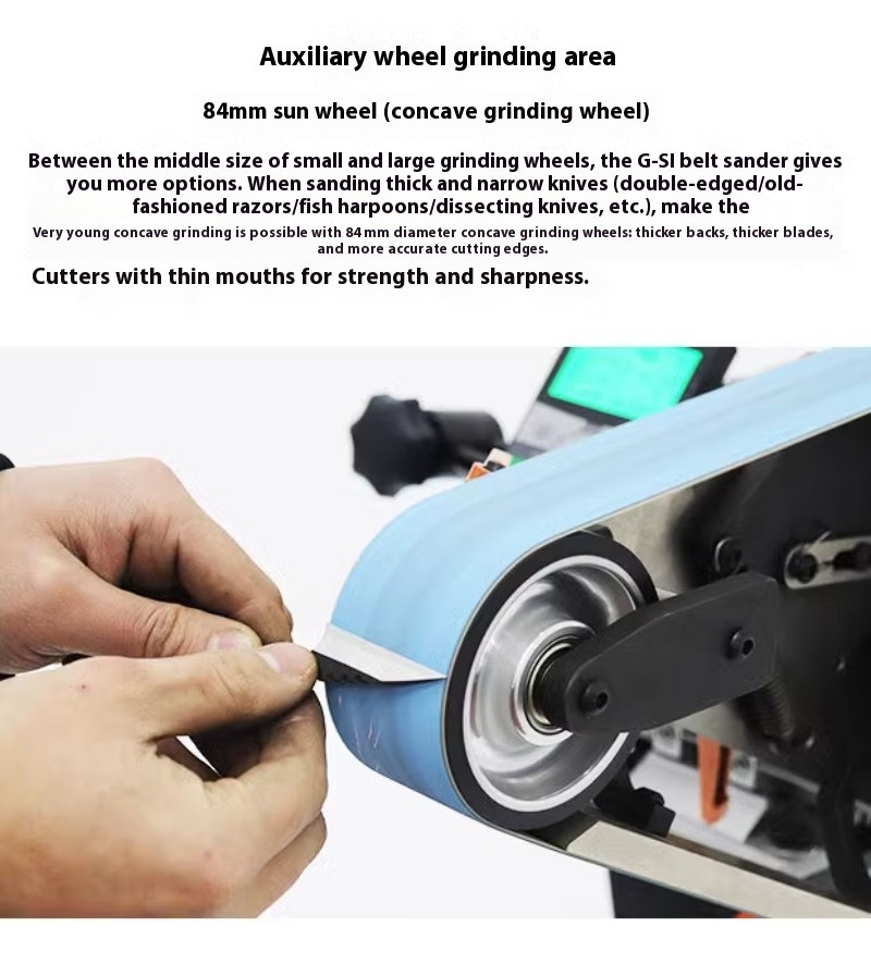 Belt Sander Knife Sanding and Polishing Machine Vertical and Horizontal Dual-use