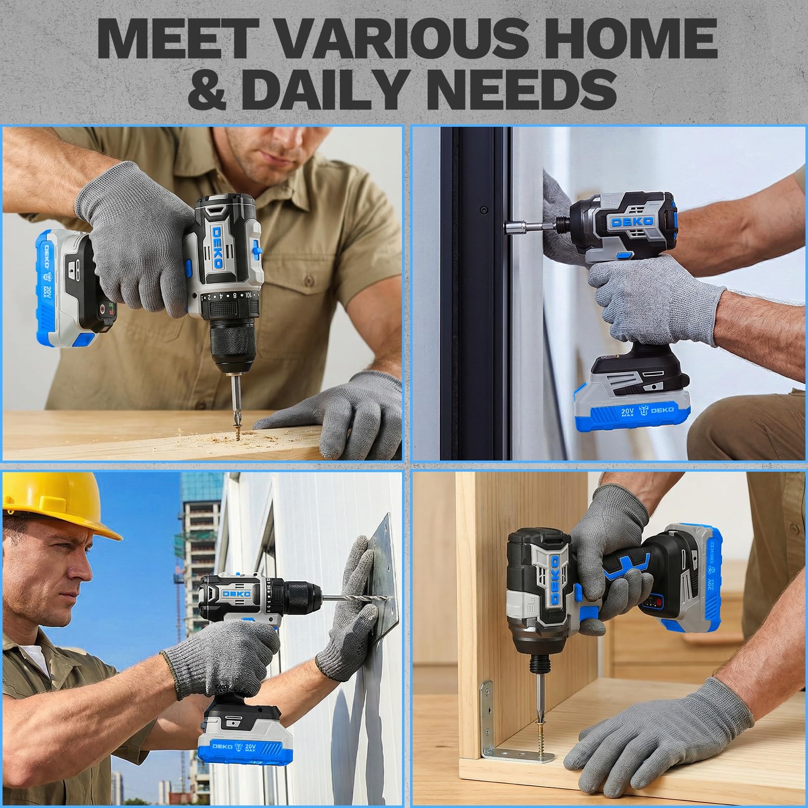 Cordless Drill & Impact Driver: 20V Brushless Power Drill and 20V Brushless I…