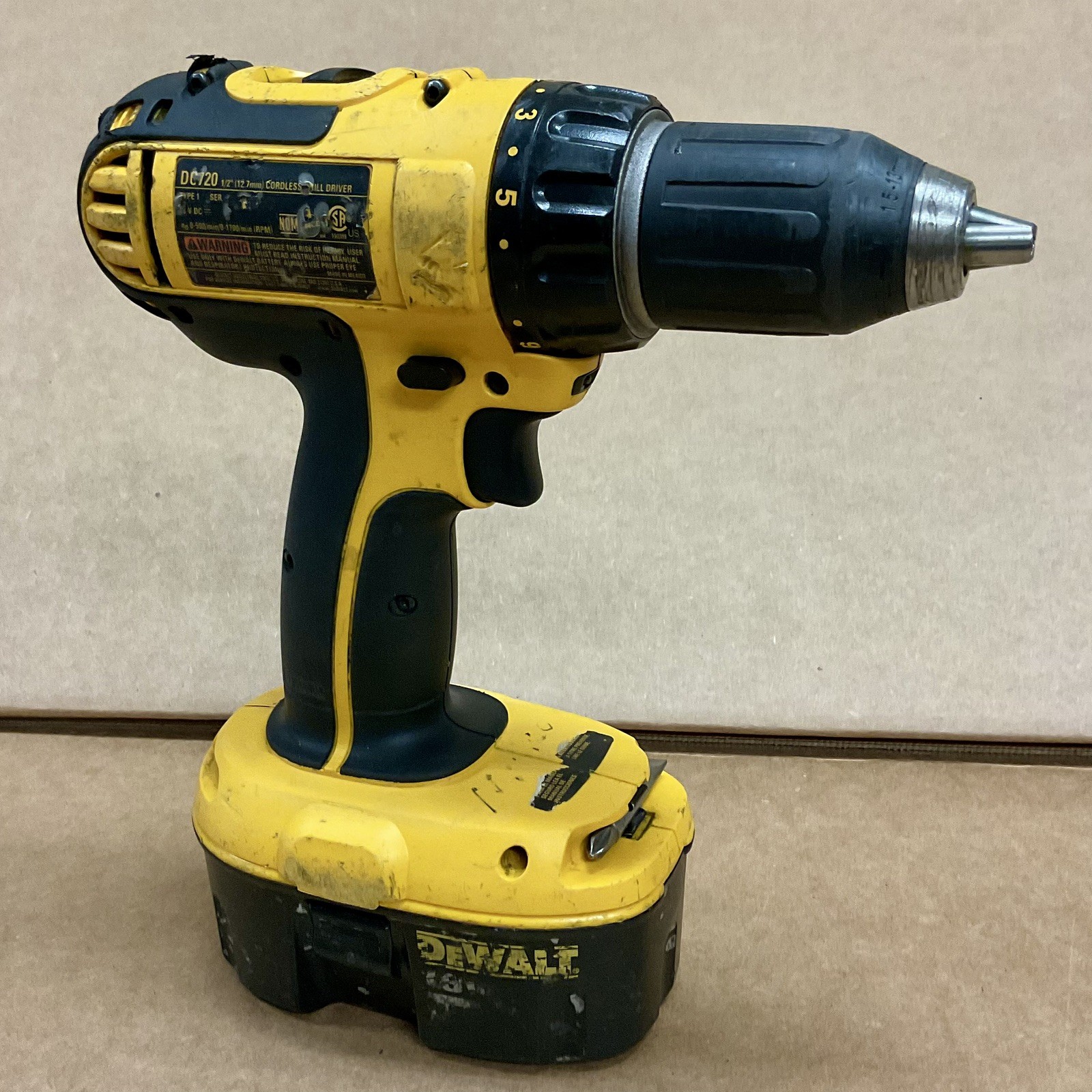 Used DeWalt DC720 Cordless Drill with Battery, no charger