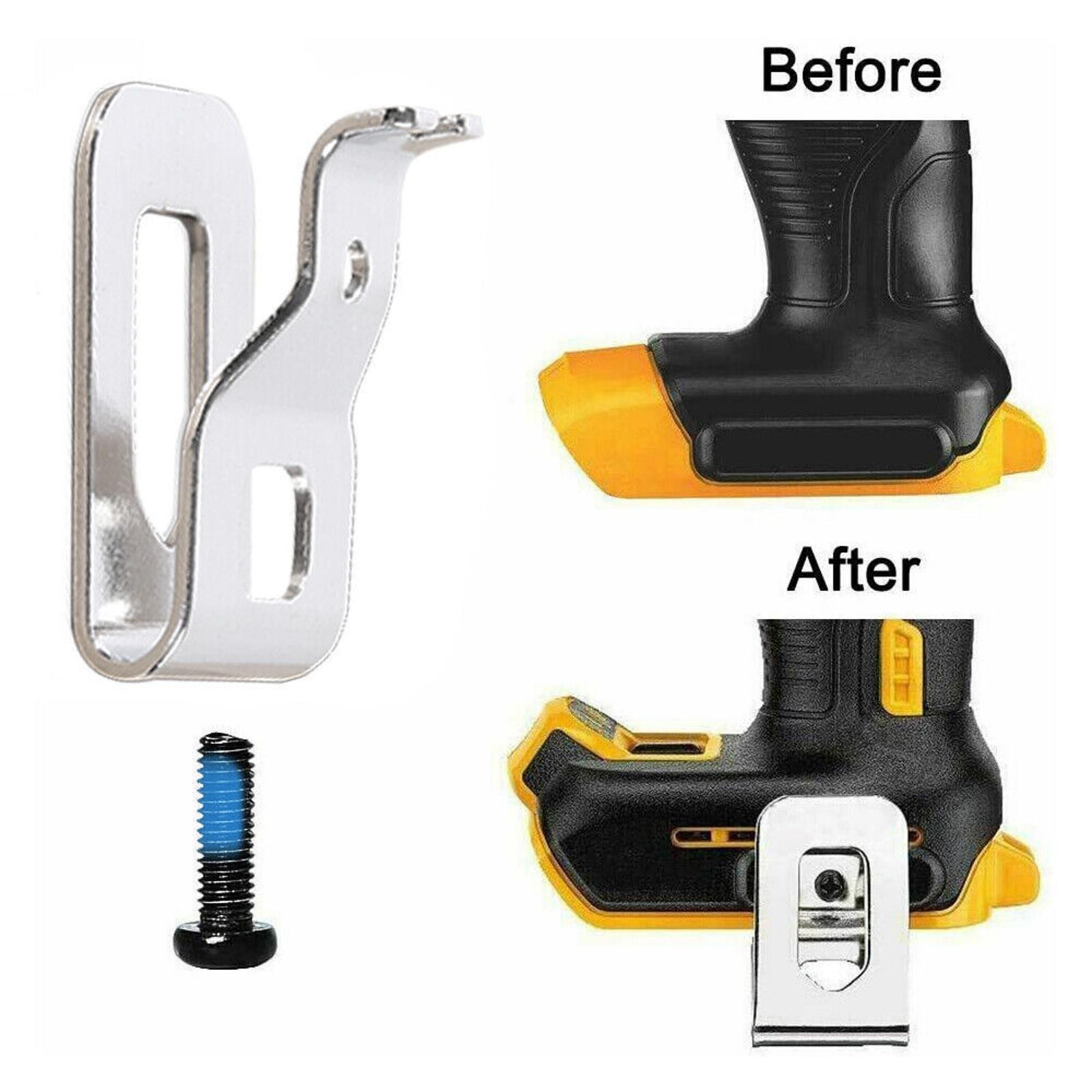 6pcs Belt Clip Hook For Dewalt 20V Drill Impact Driver Flashlight Tools DCD980 E