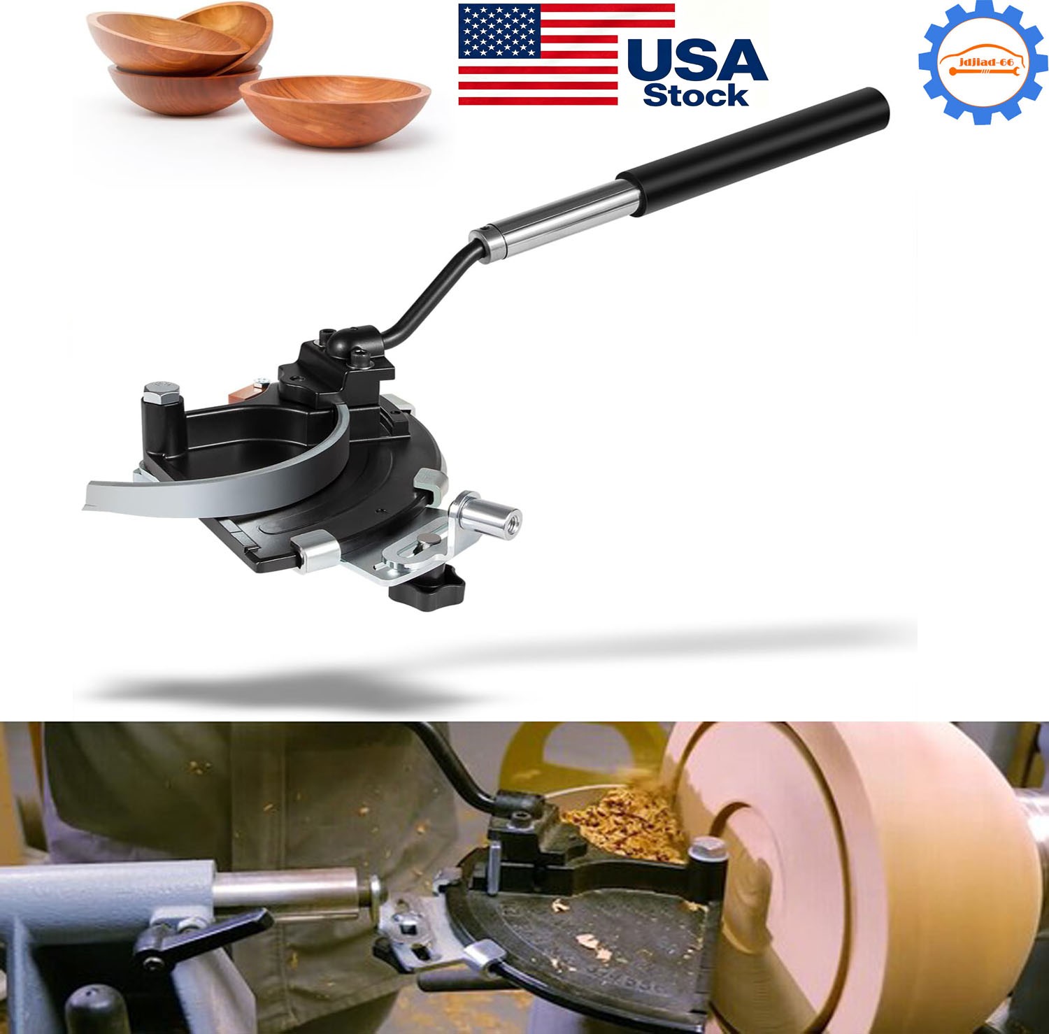 For Woodcut Bowlsaver Coring System w/ 2 High-Strength Blades for Coring Bowl