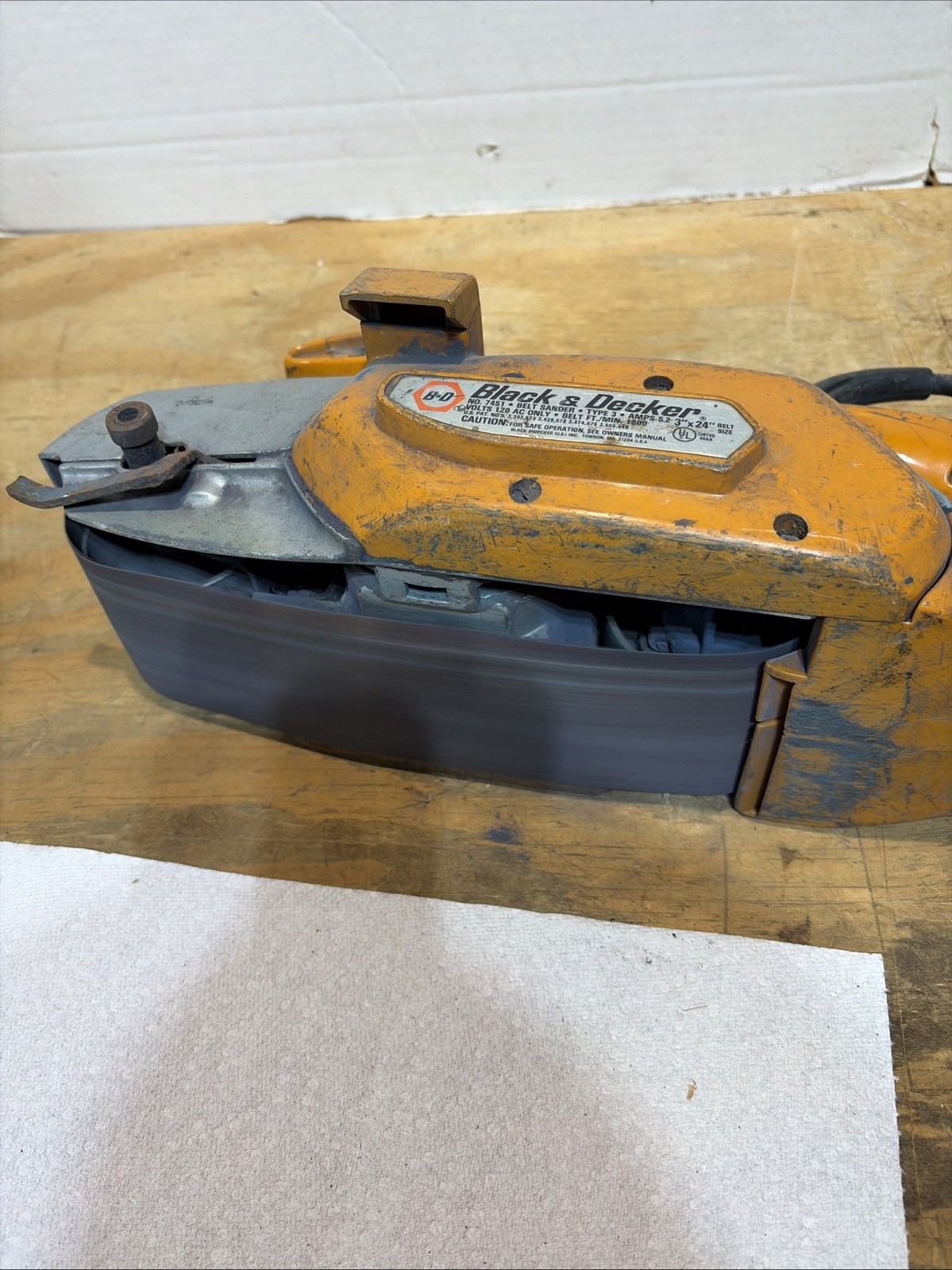 Black & Decker Deluxe Belt Sander 3 X 24 Cat No #7451 Type 3 (Shelf)