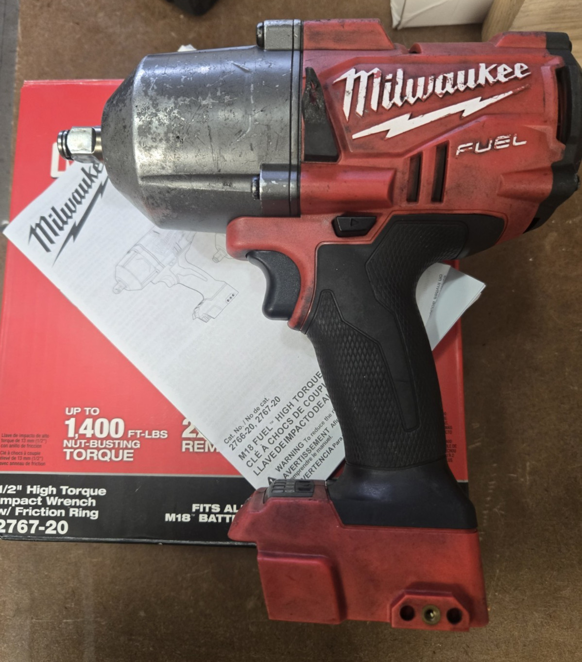 Milwaukee 2967-20 M18 FUEL 1/2&Prime; High Torque Brushless Impact, Battery & Charger