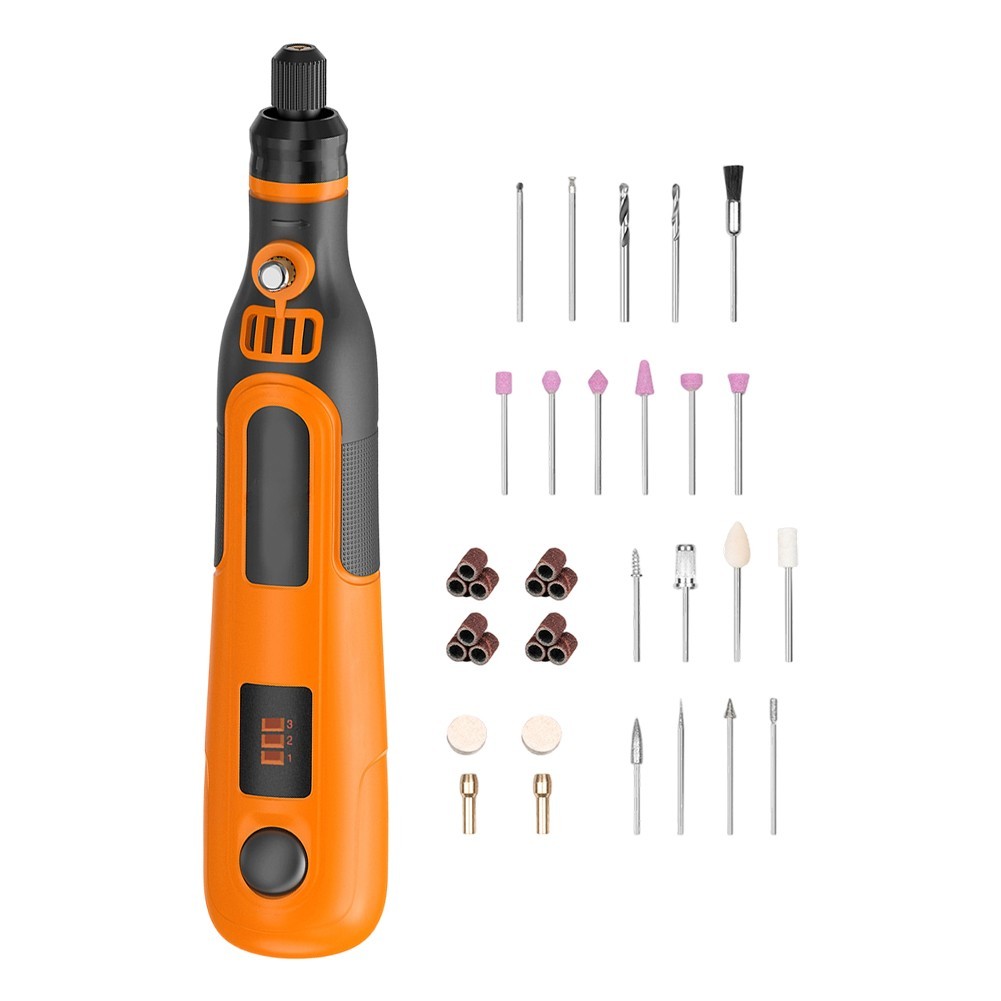 36pc Rotary Tool Kit Includes 3/32 in 2.4mm and 1/8 in 3.2mm Chuck Sizes