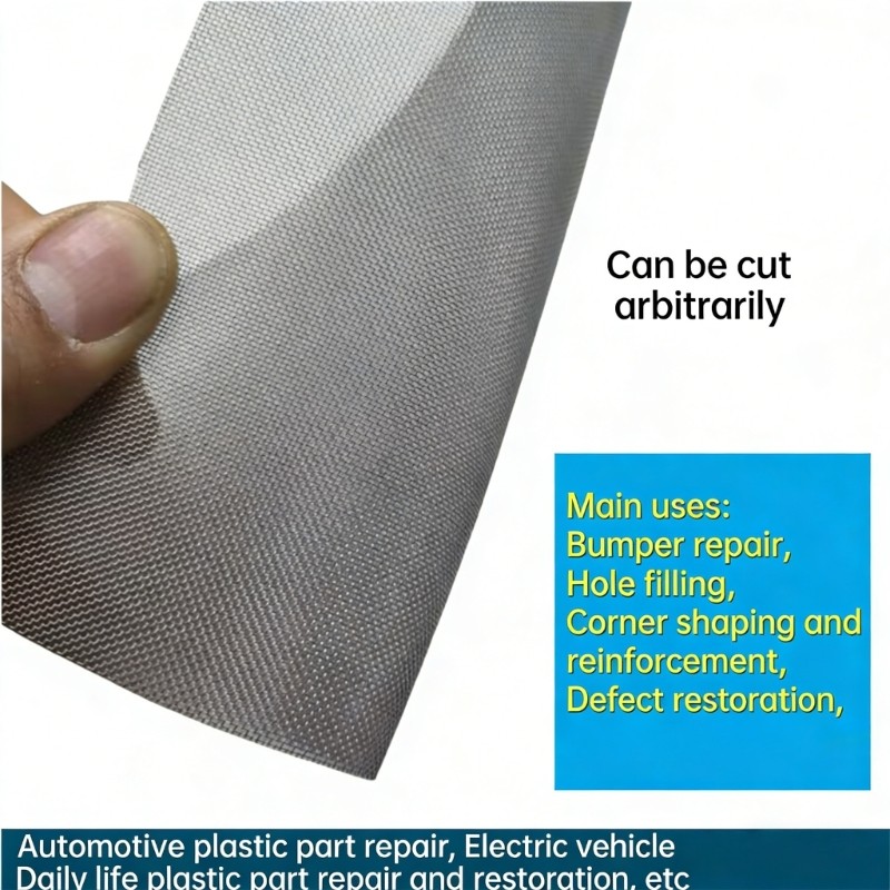 Easy Installation Vehicle Stainless Steel Bumper Body Repair Mesh 20x15cm 5x15cm