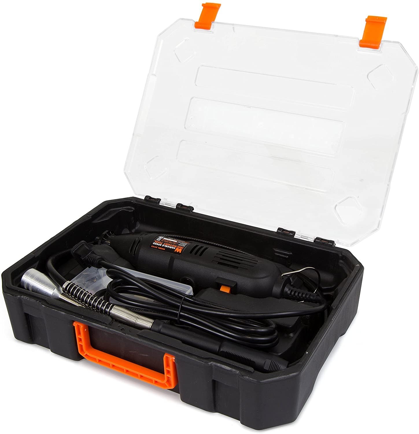 Rotary Tool Kit 100+ Pieces Accessories Dremel Set Variable Speed w/ Flex Shaft