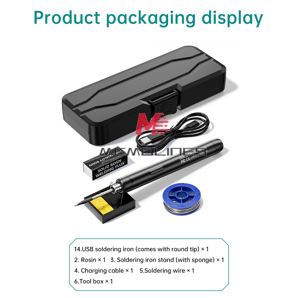 Type-C Wireless Soldering Iron Kit Portable Rechargeable Soldering Iron 300-450℃