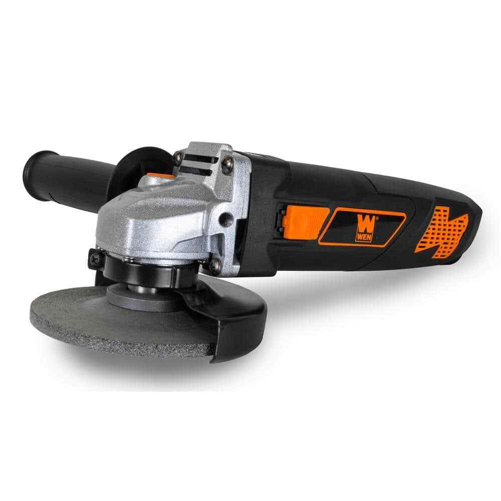 WEN 4.5 in Angle Grinder 7 Amp Corded Electric Metal Grinding Cutting Power Tool
