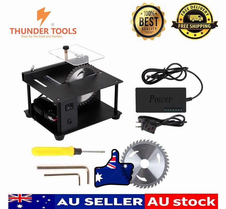 Thunder Tools 200W 240V Mini Multi-Functional Desktop Saw Cutter 7-Level Speed
