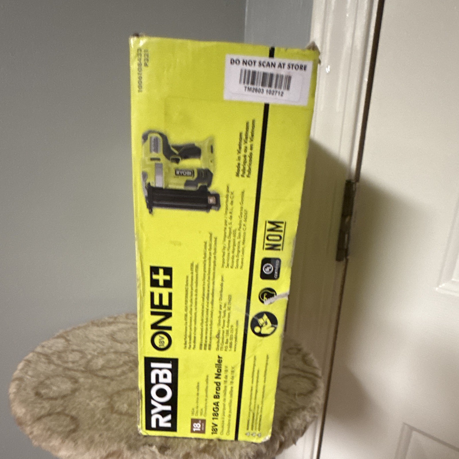 Ryobi ONE+ 18V P321 AirStrike 18GA Cordless Brad Nailer, Tool Only