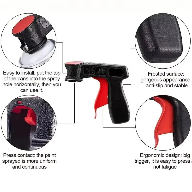Universal Spray Paint Can Handle Grip Trigger Aerosol Paint Sprayer Tool