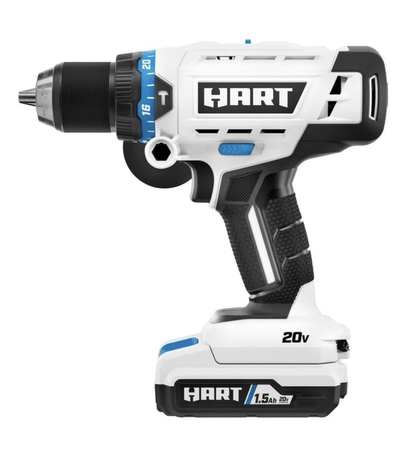 Hart HPHD02B 20-Volt 20V 1/2-inch ½ » Hammer Drill Kit w/1.5Ah Battery/Charger 🆕