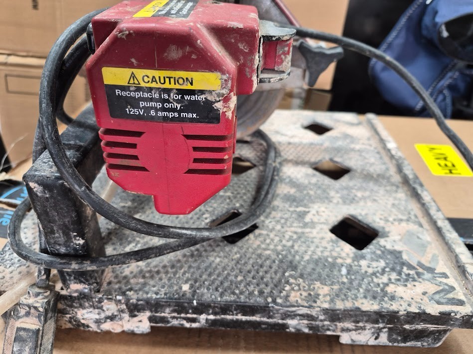 Used MK-170 Tile Saw 115VAC 5.6AMP