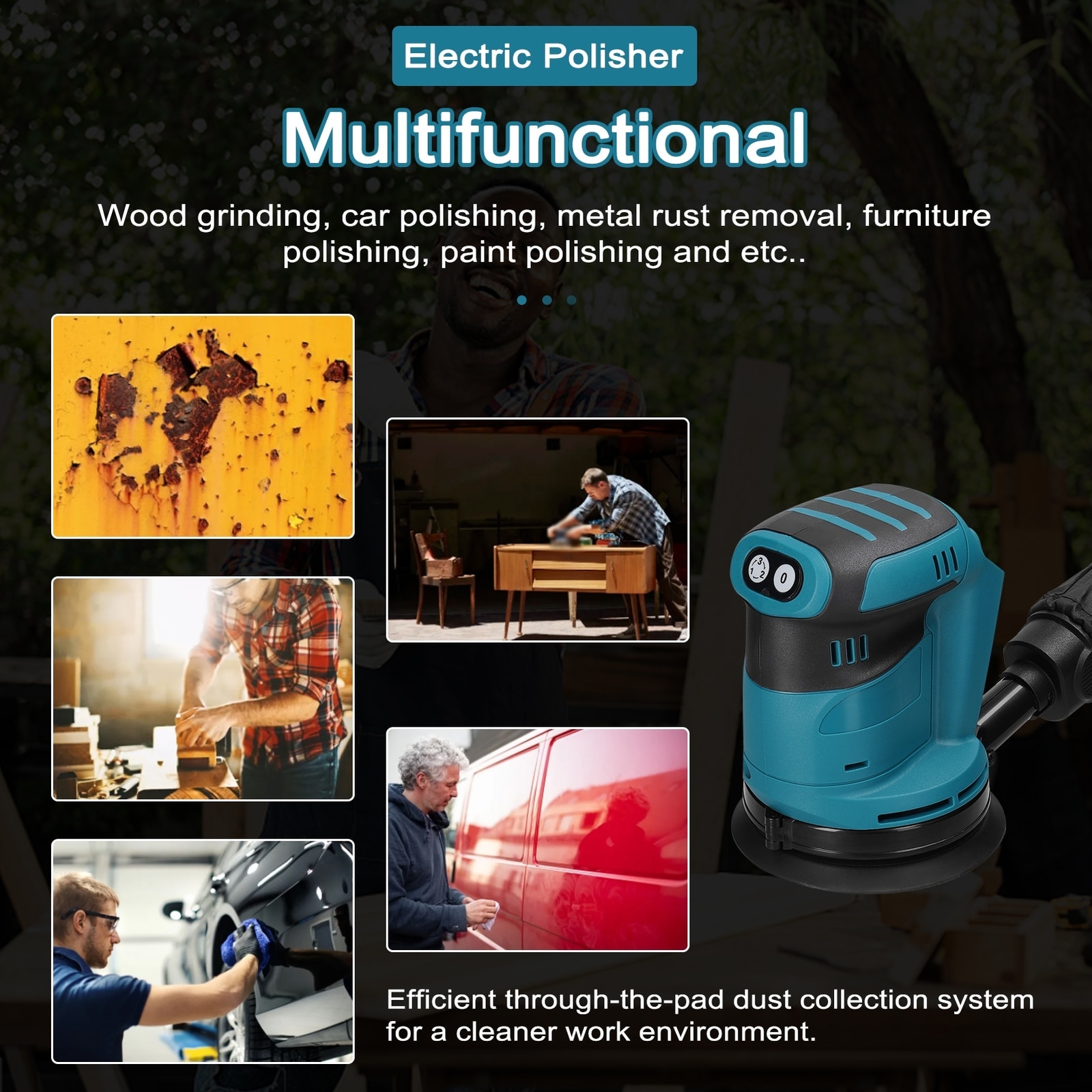 Electric Sander Wood Grinder Polishing Electric Grinding For Makita 18V Battery