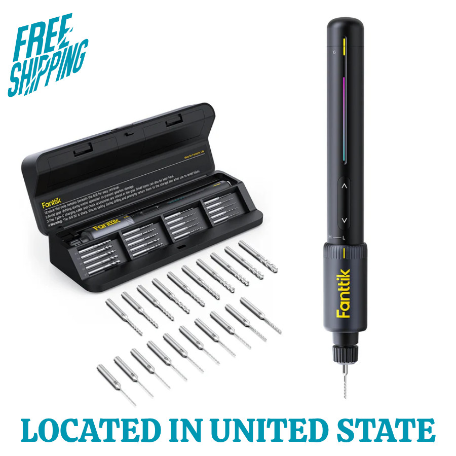 Fanttik K2 Nano 3.7V Precision Power Drill – 20 Bits, 800mAh Rechargeable Kit