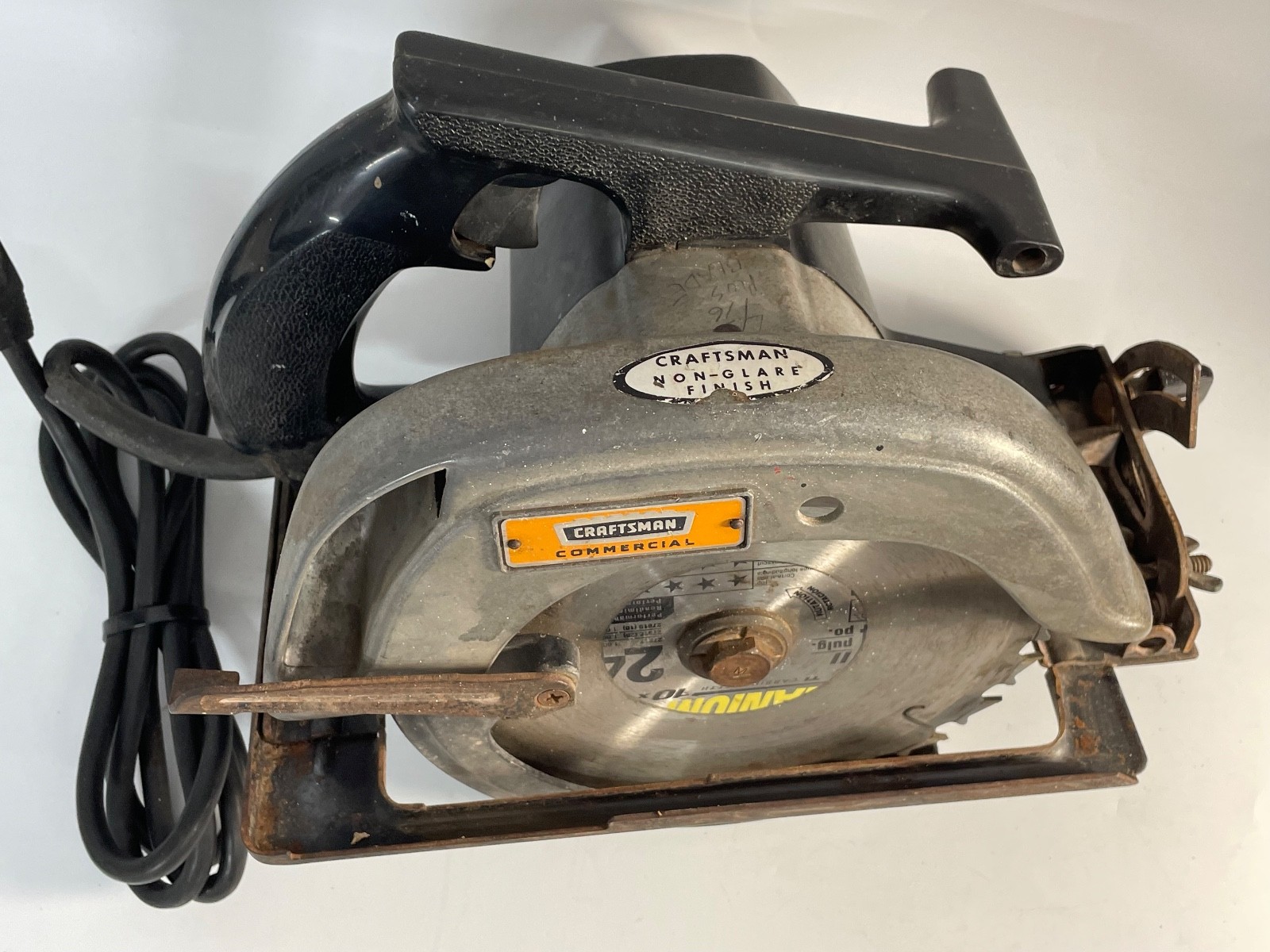 Craftsman Commercial 7 1/4” Circular Saw, Missing Back Cover Part, See Vid Works