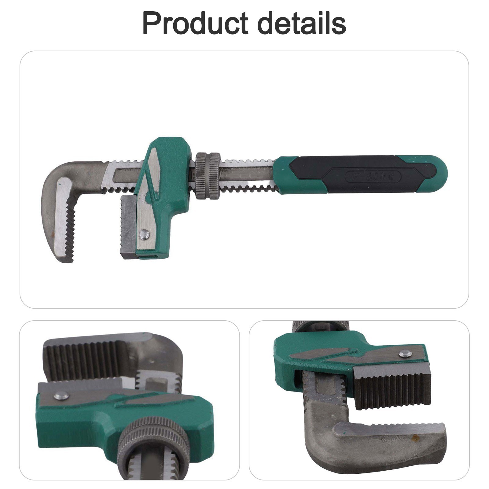 Rust Proof Right Angle Wrench for Plumbing with 290mm Length and 70mm Width