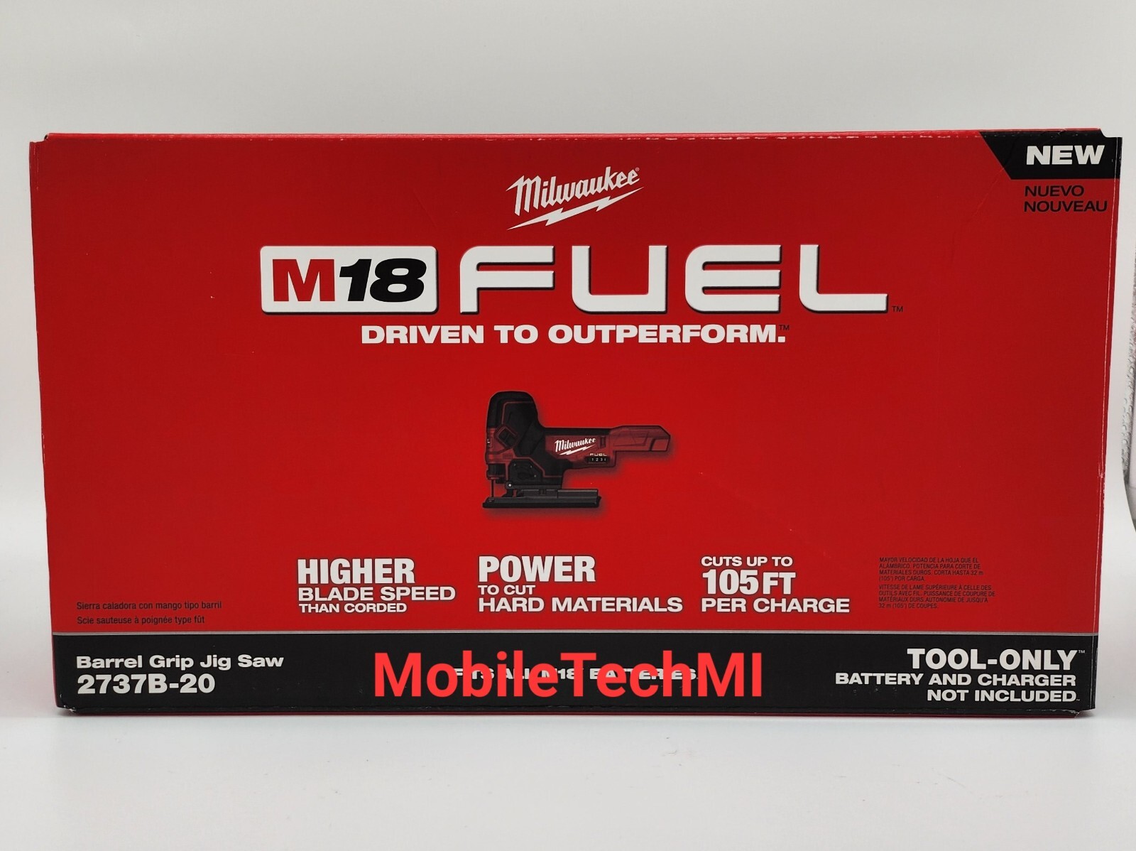 Milwaukee 2737B-20 M18 FUEL Barrel Grip Jig Saw Jigsaw – Tool Only – NIB Sealed