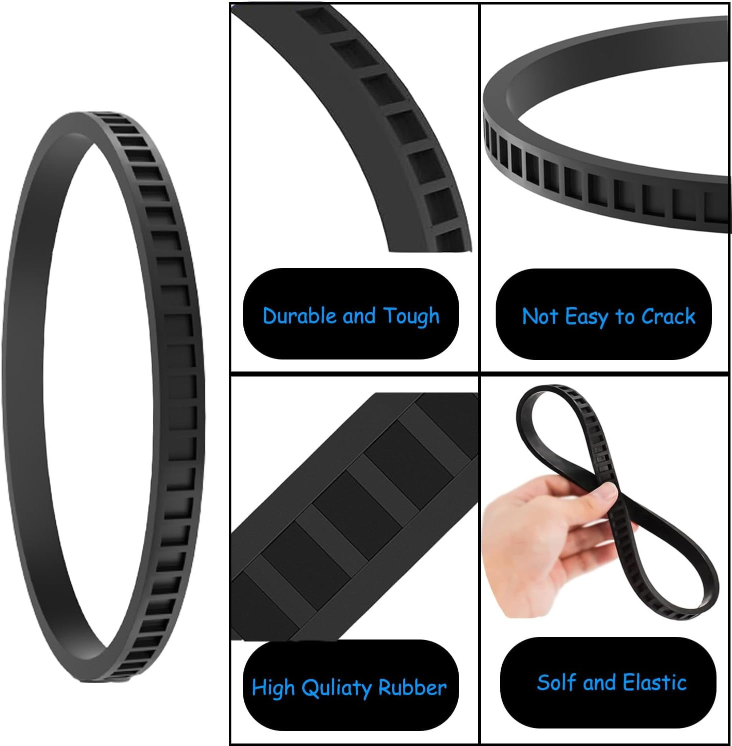 4 PCS 45-69-0010 for Milwaukee Pulley Tires Replacement Portaband Saw Belts 6225