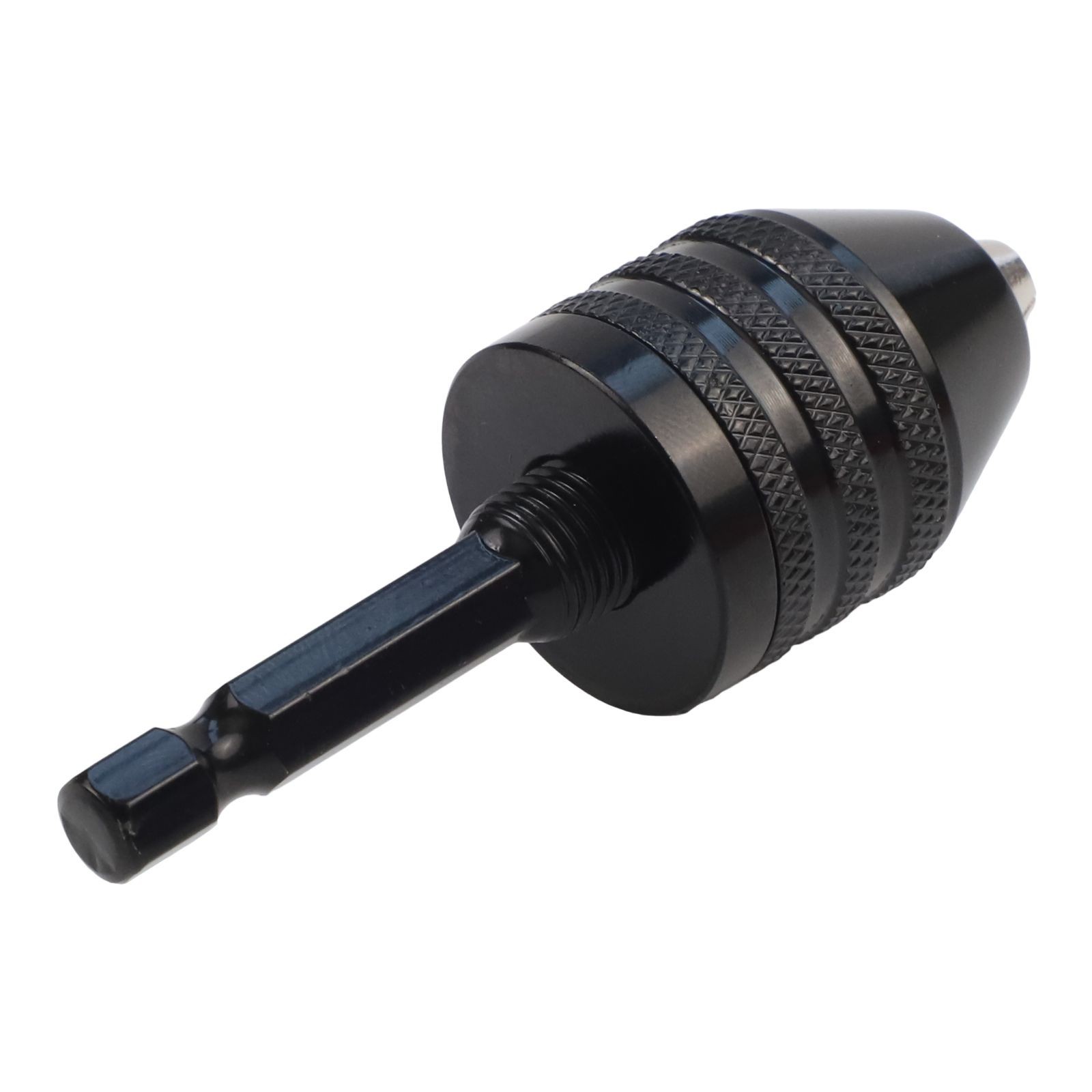 6.35mm Hex Shank Quick Change Keyless Drill Bit Chuck Adapter Converter Tool