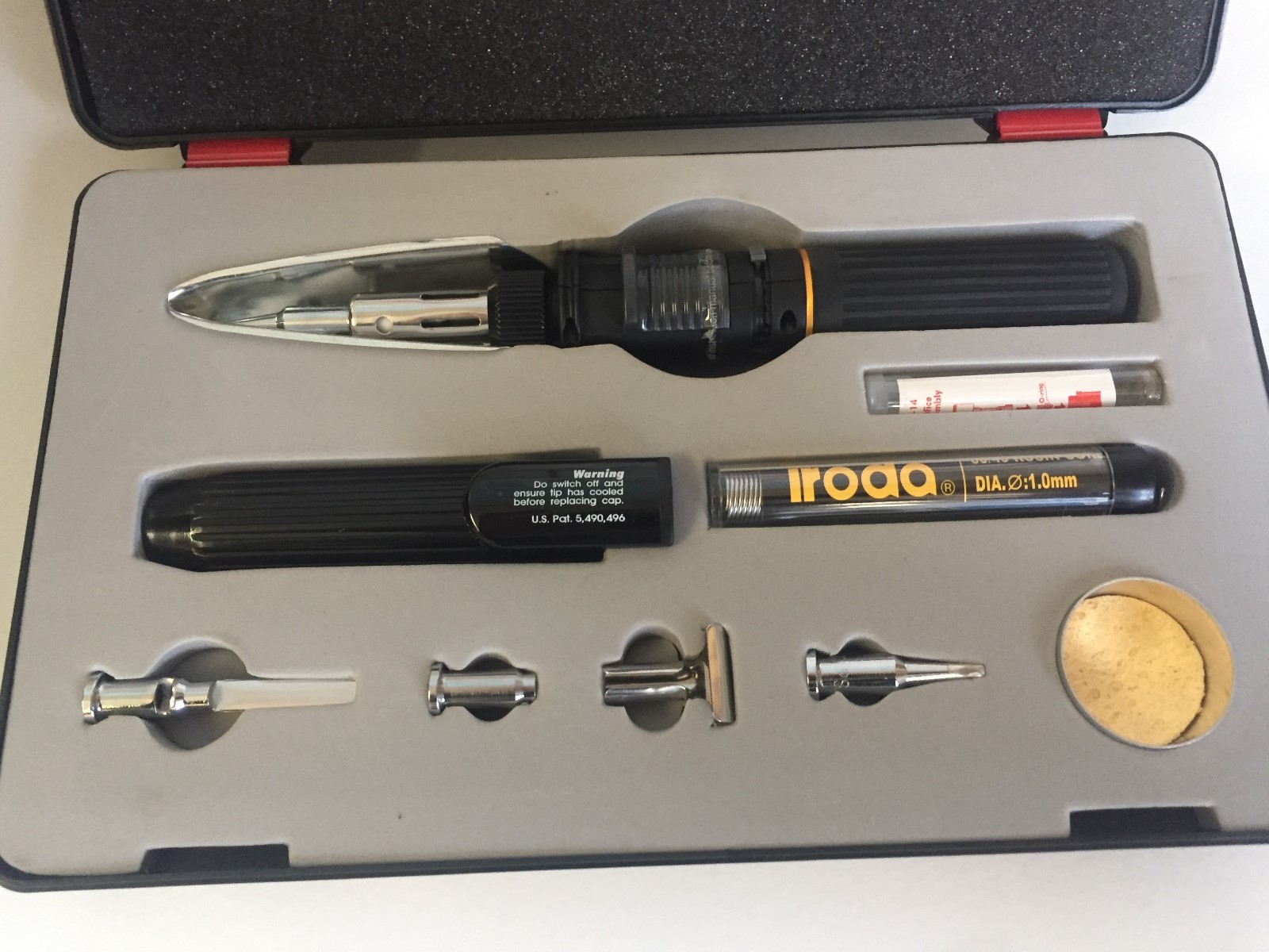 Iroda SOLDERPRO 100, SP100, SP-100 Butane Gas Soldering Iron Kit