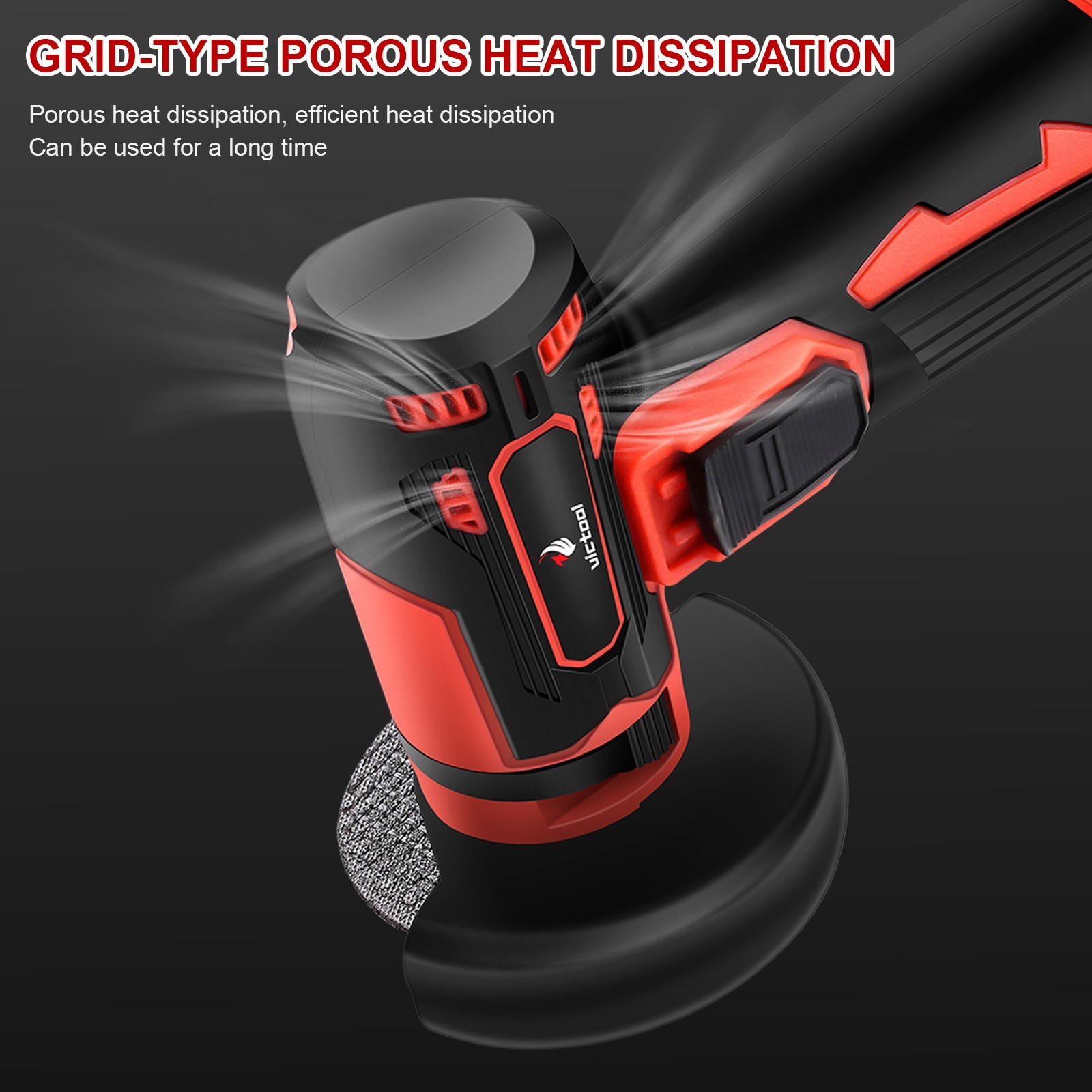 Wireless 12V Mini Angle Grinder 500W Polishing Cutting Tool with Safety Guard