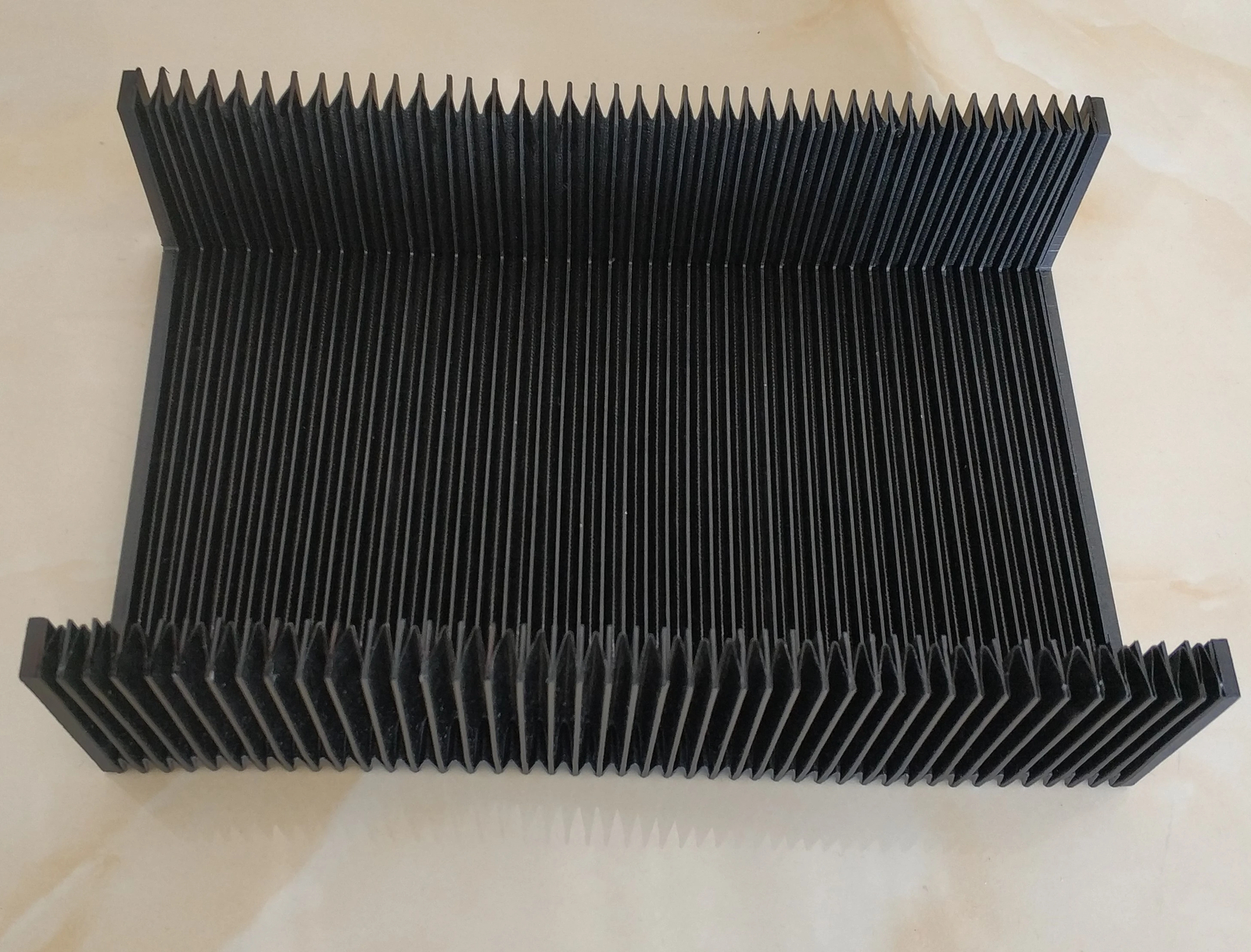 T12 « U » shape protective bellows cover ,320mm x 100mm x Lmax 460mm