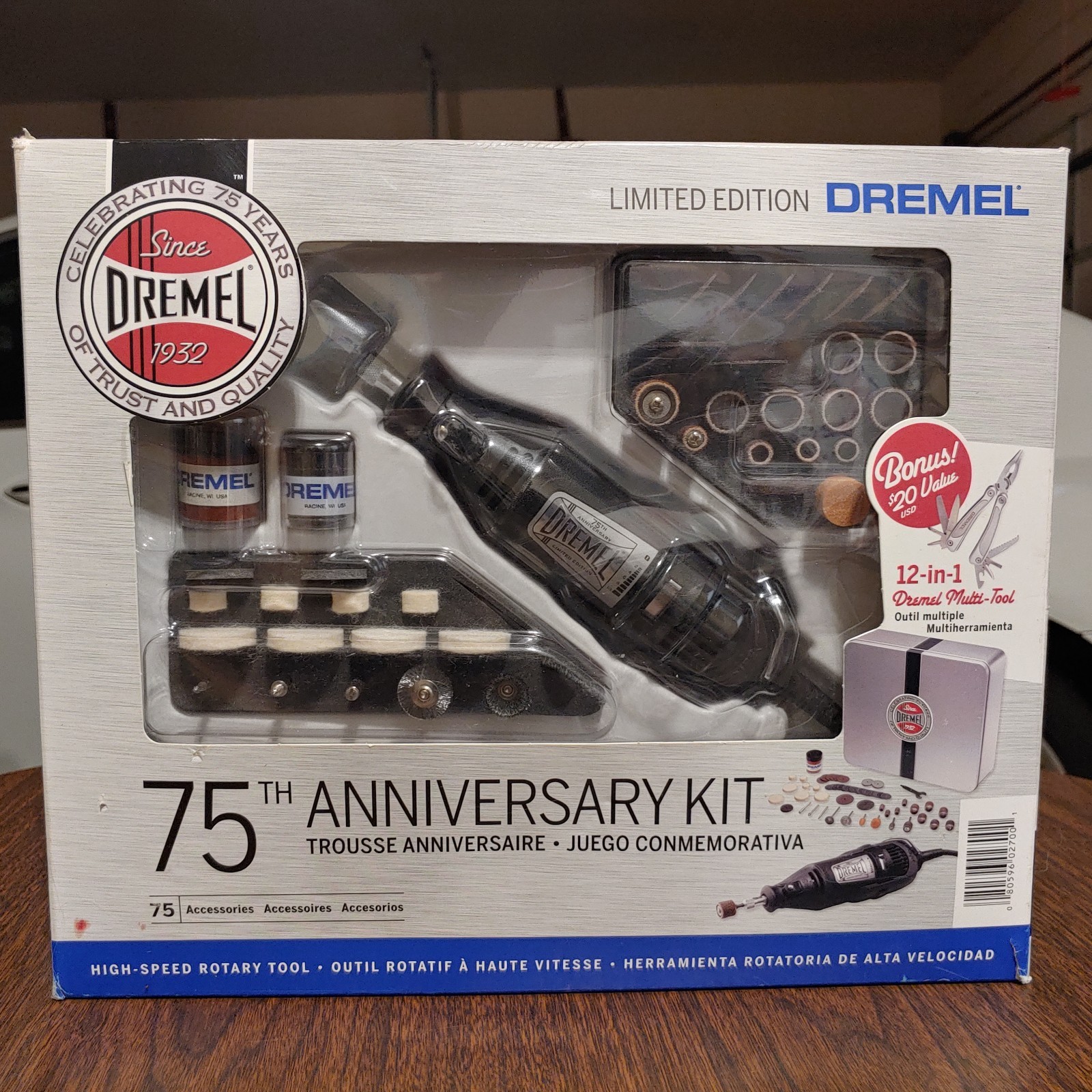 Dremel 75th Anniversary Kit 75 Accessories With 12-in-1 Multi Tool Brand New 07