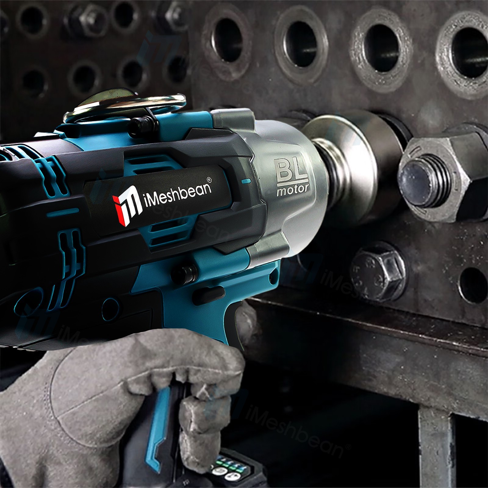 2100 N.m High Torque Impact Wrench 3/4&Prime; Drive W/ 2PCS 21V 8.0A Battery Cordless