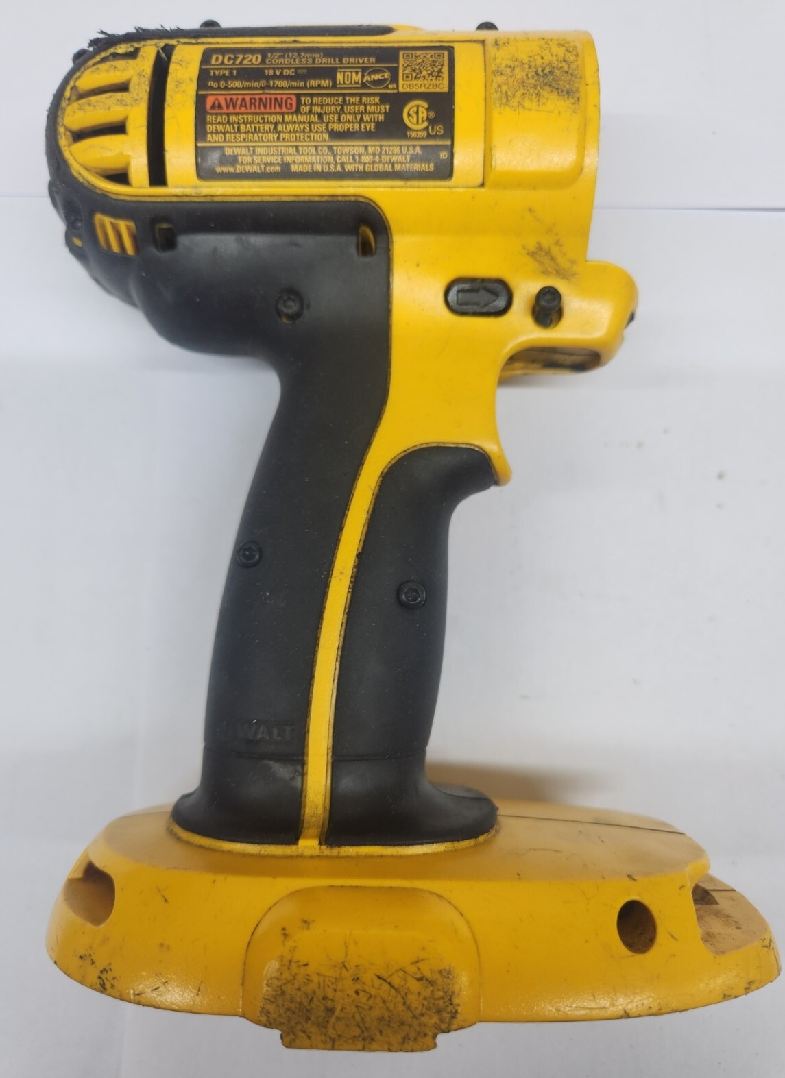 Used OEM Clamshell DeWALT DC720 (Type 1) 640567-00 for Drill