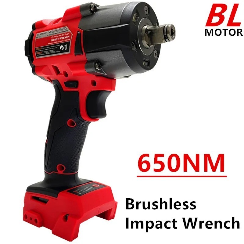 650NM Electric Wrench Brushless Impact Wrench Cordless Driver Screwdriver Car Tr