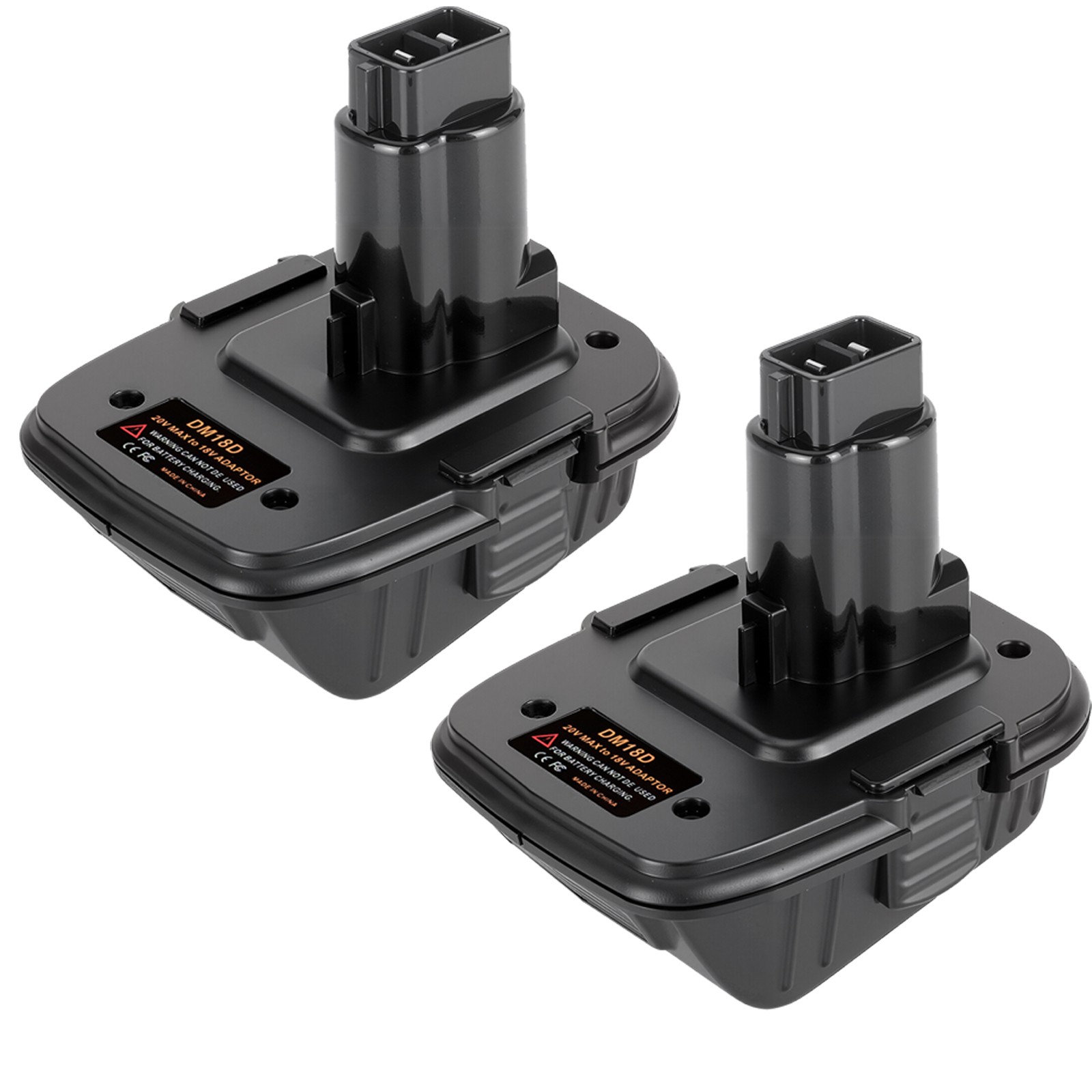 2x Battery Adapter For Dewalt 20V Milwaukee 18V to For Dewalt 18V Tools DM18D