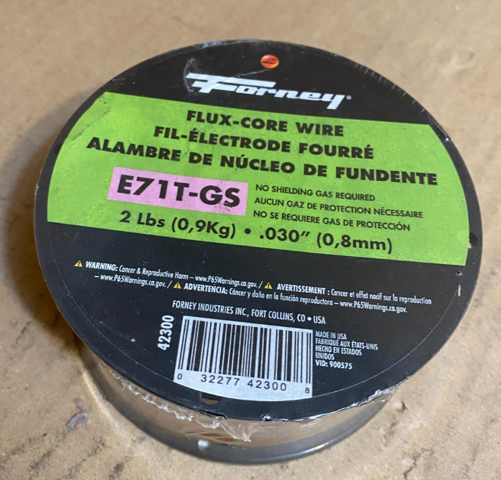 Forney 42300 Flux Core Mig Wire, Mild Steel E71Tgs.030-Diameter, 2-Pound Spool