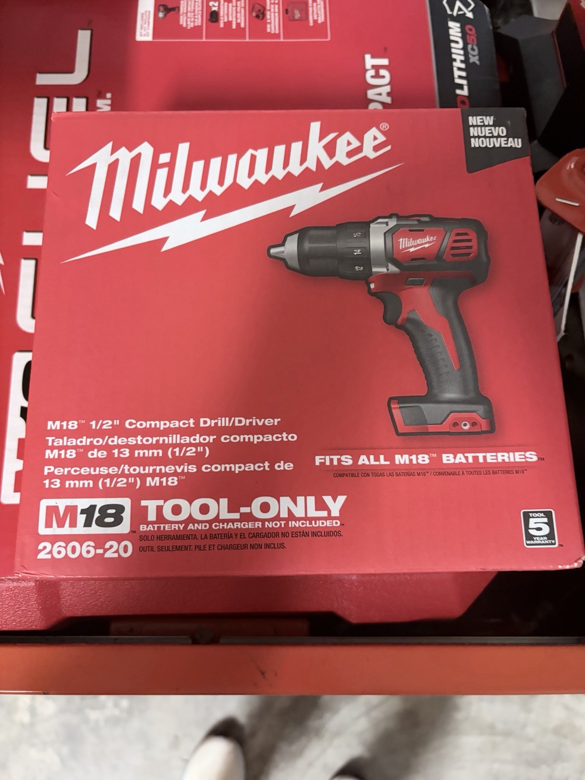 Milwaukee M18 Compact 1/2&Prime; Drill Driver (2606-20)
