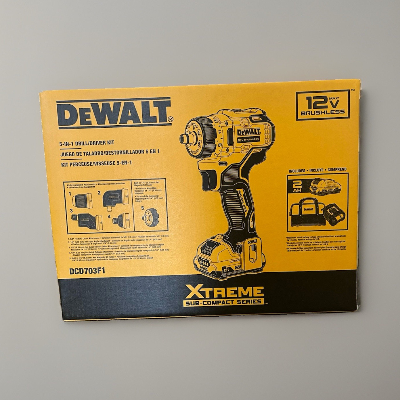 XTREME 5-In-1 12-volt Max 3/8-in Keyless Brushless Cordless Drill