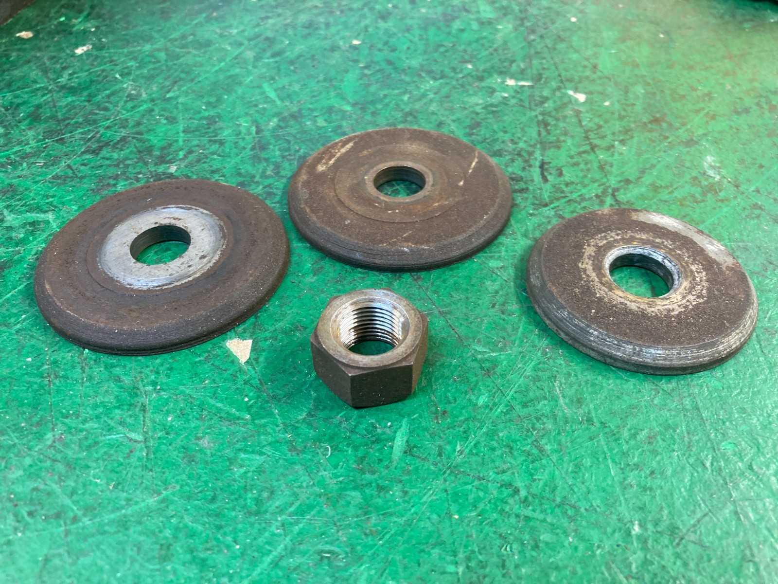 ShopSmith 10E Arbor Blade Nut & Flange Collars Washers