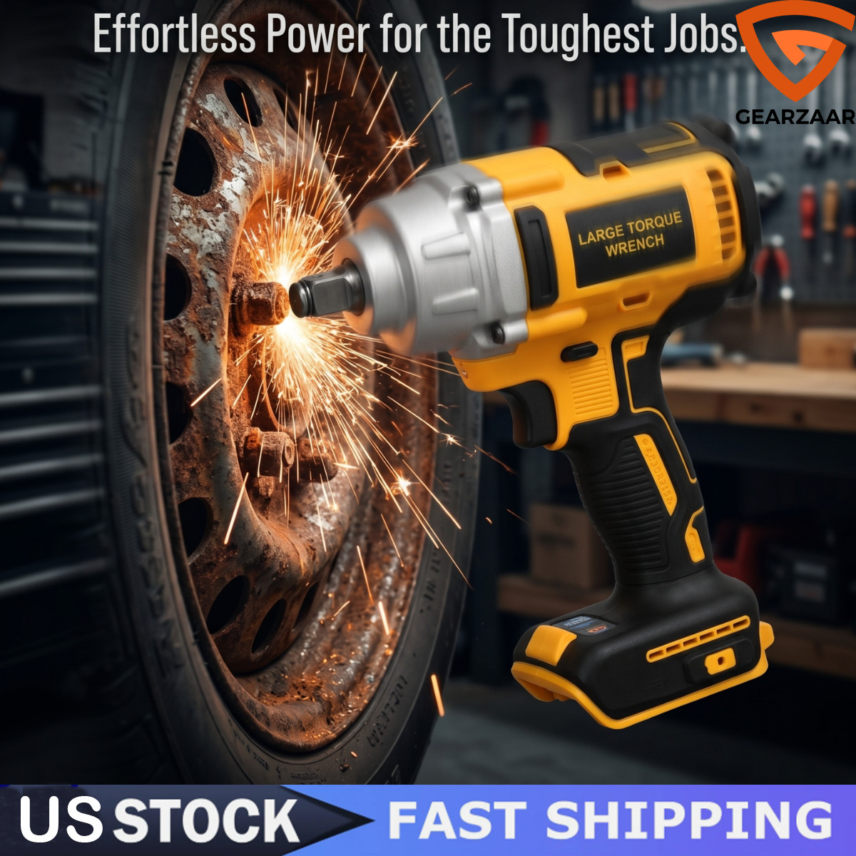 800N.m Cordless Impact Wrench for Dewalt 20V Battery 1/2&Prime; High Torque No Battery