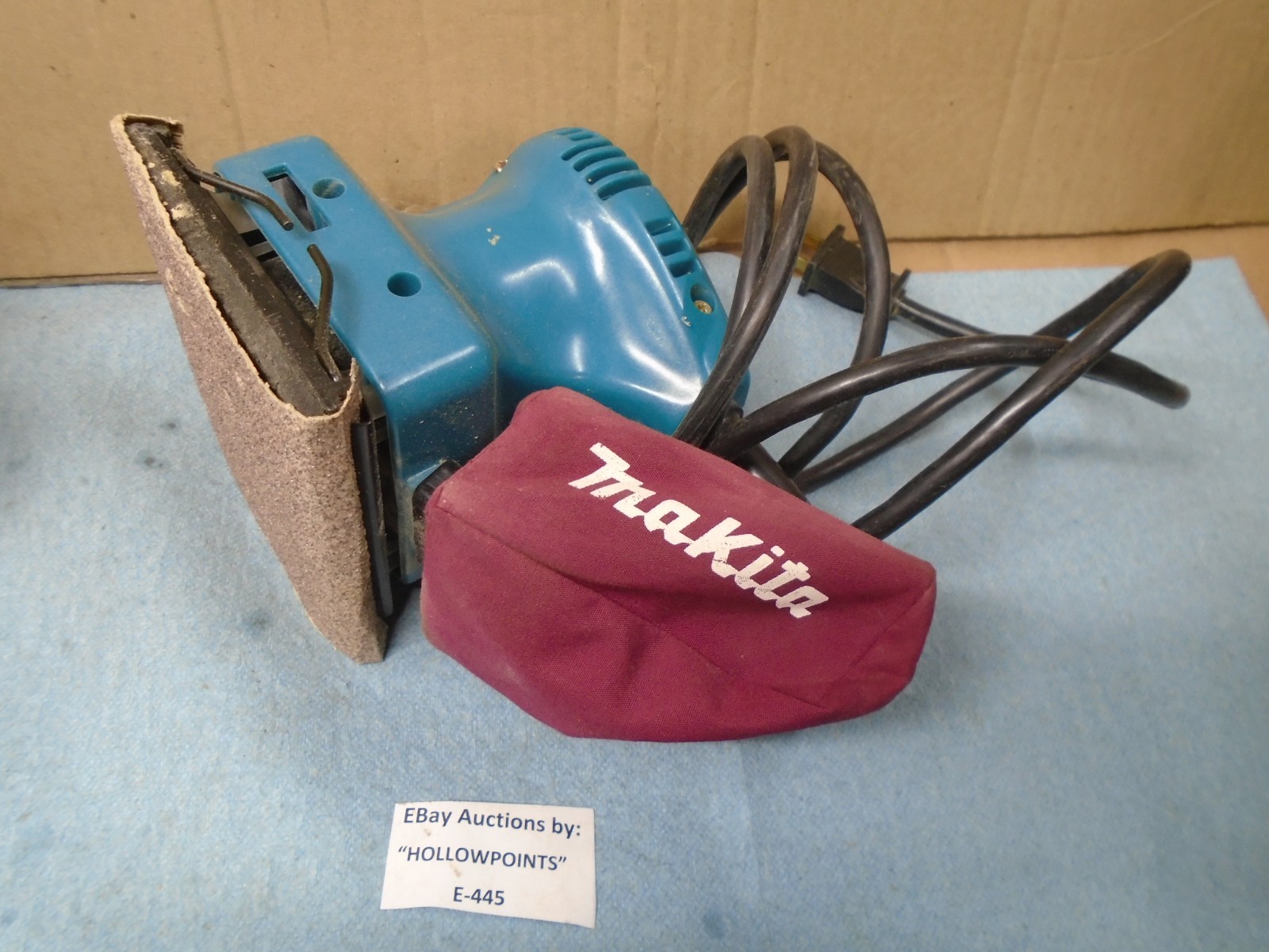 Makita USA B04550 Finishing Sander 1/4&Prime; Sheet Type w/ Dust Bag Tested E445