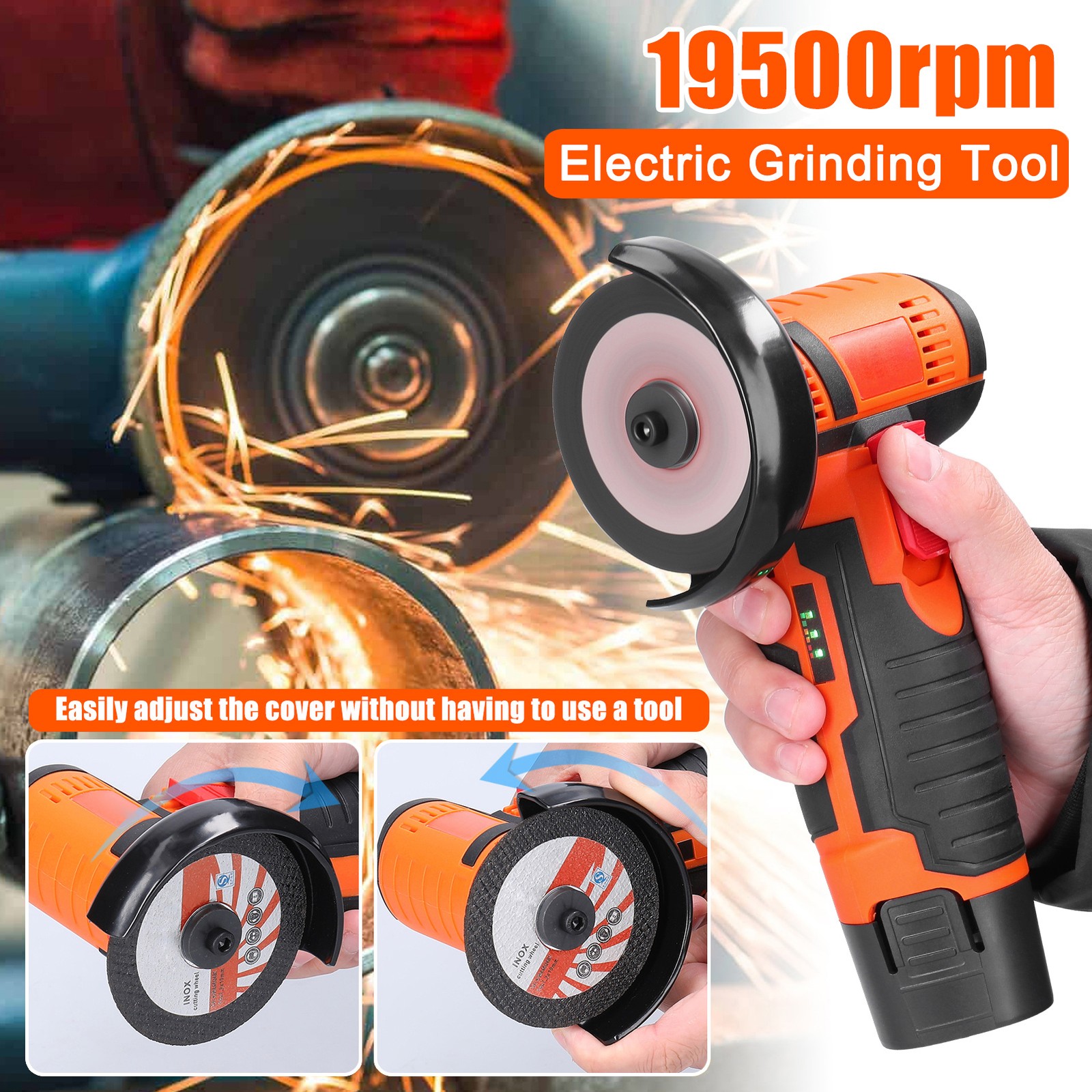 2-19500rpm Electric Grinding Tool Multifunctional Mini Grinder Handheld Cutter