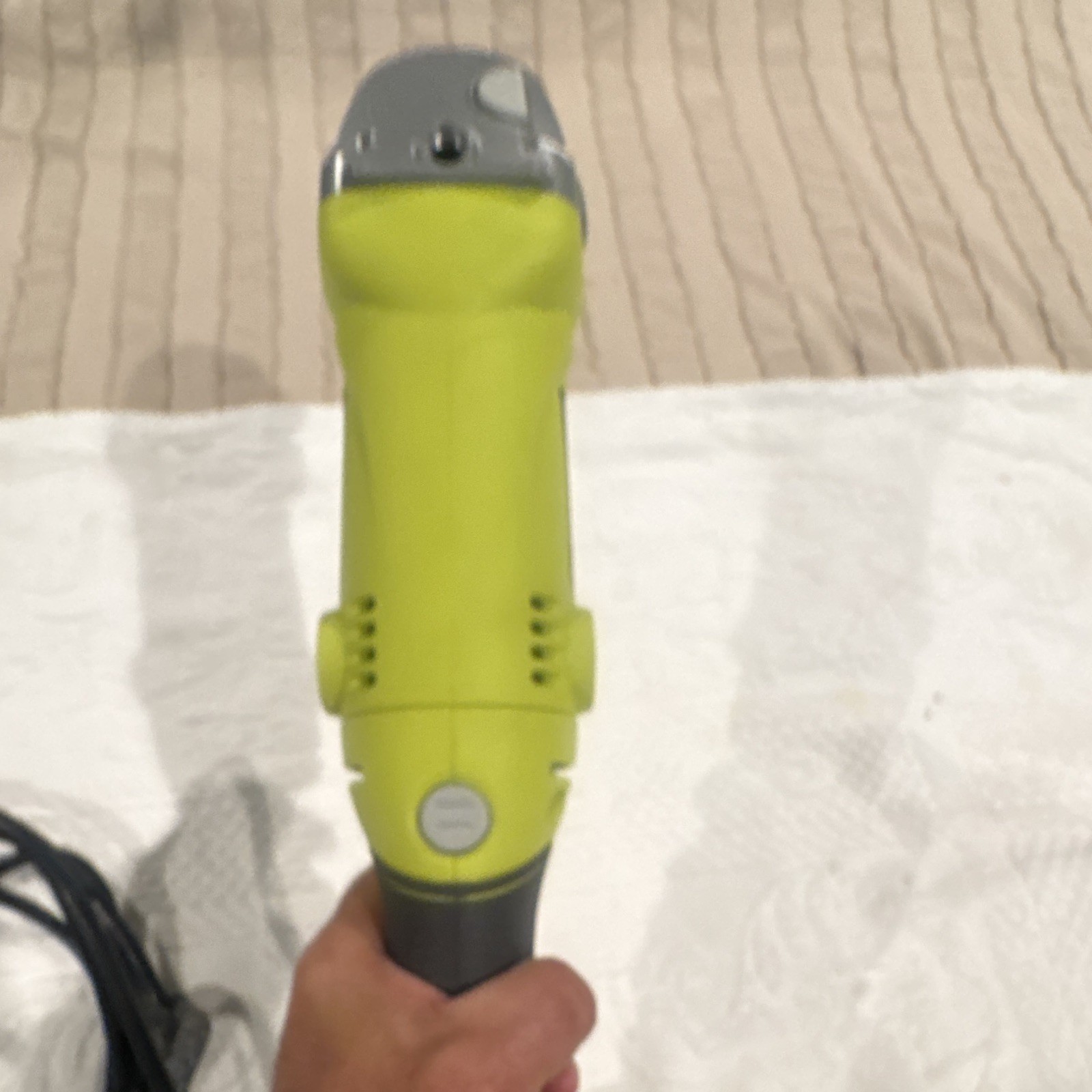 Ryobi Corded Electric Angle Grinder Rotary/Circular Action Green Gray Black